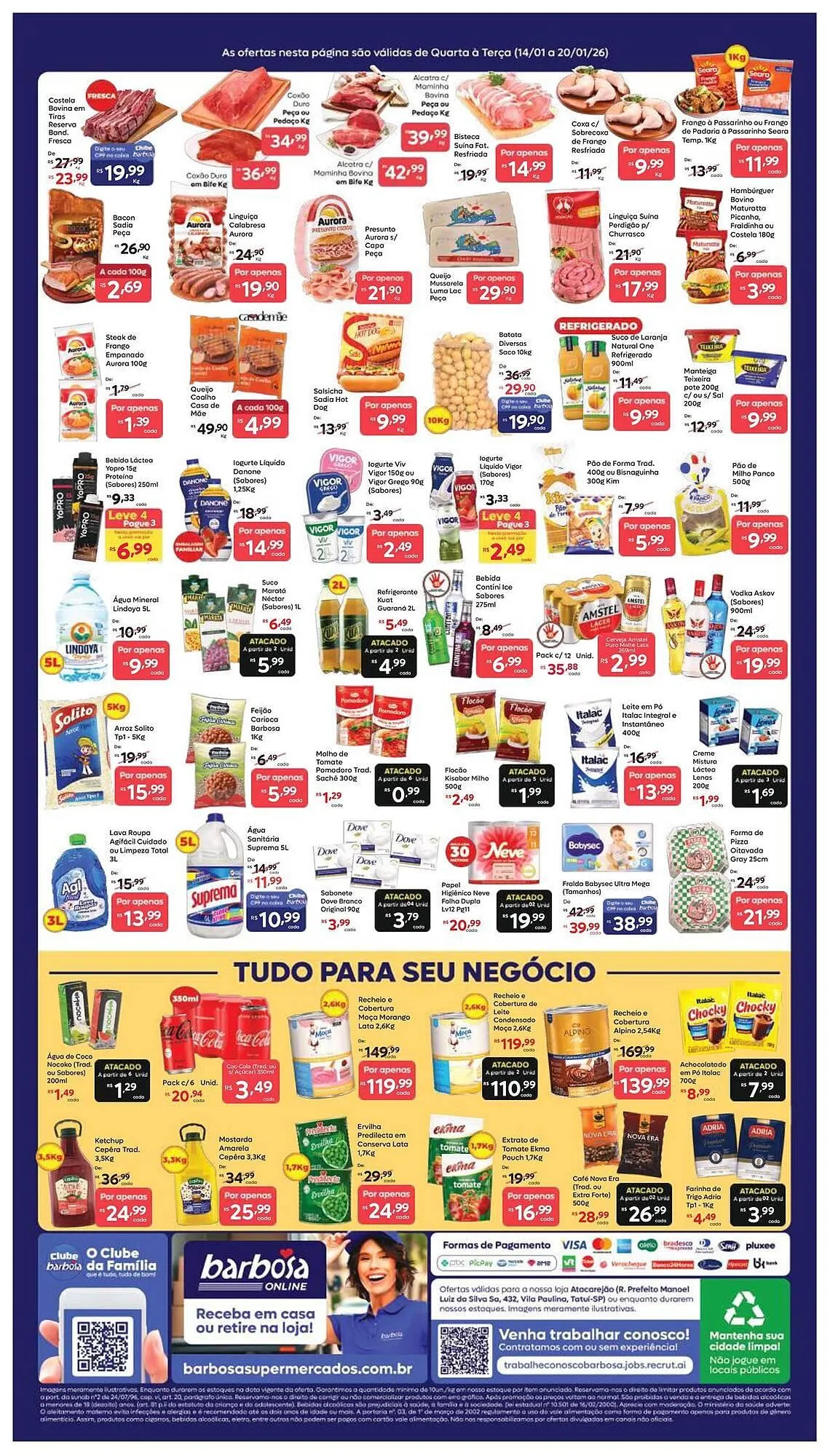 Encarte de Tabloide Barbosa Supermercados 14 de janeiro até 20 de janeiro 2026 - Pagina 2