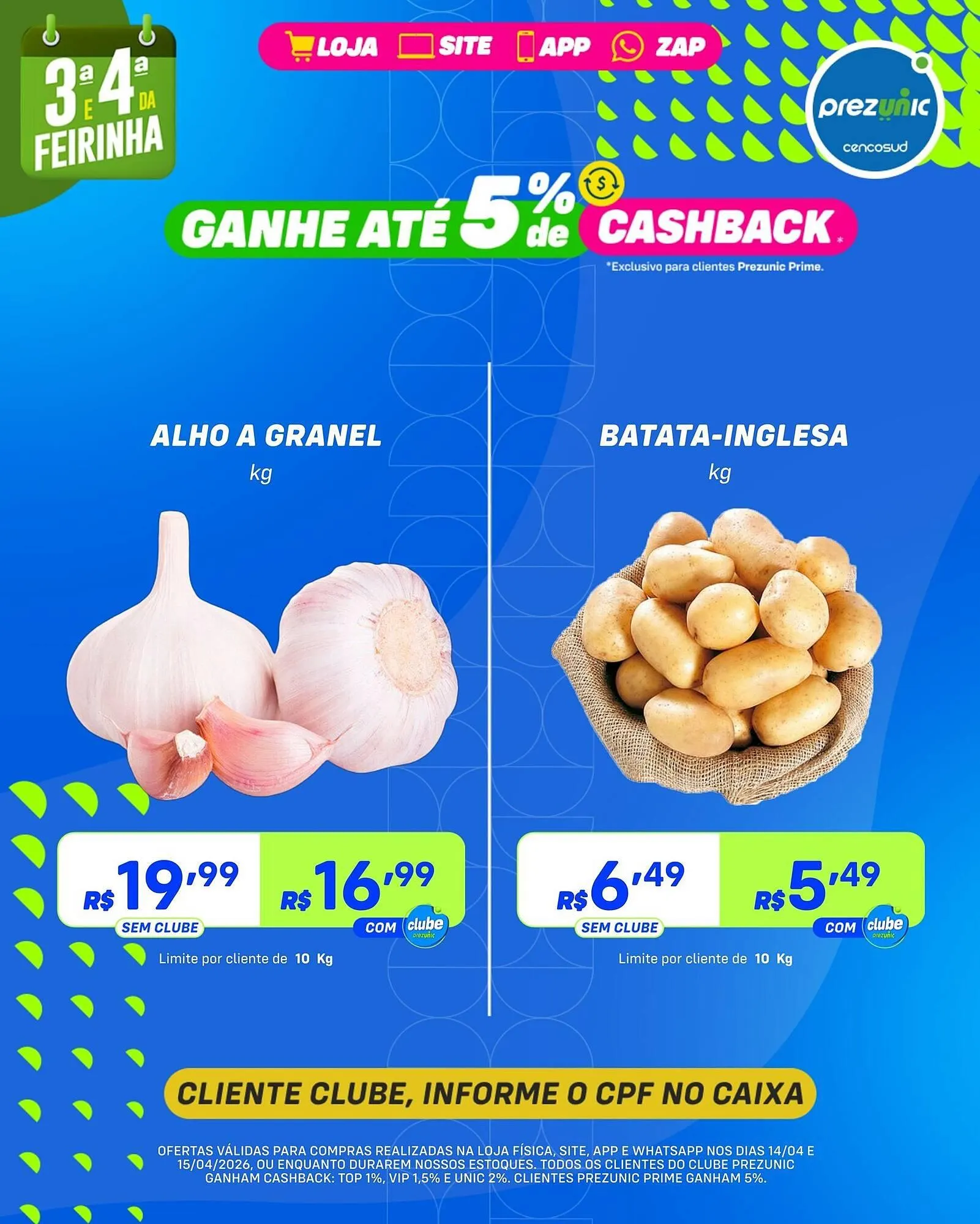 Encarte de Encarte Prezunic 14 de abril até 15 de abril 2026 - Pagina 1