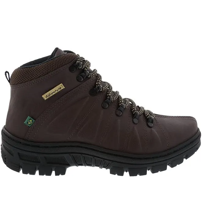 Bota Bow River Trekking Tratorado Pespontos Marrom