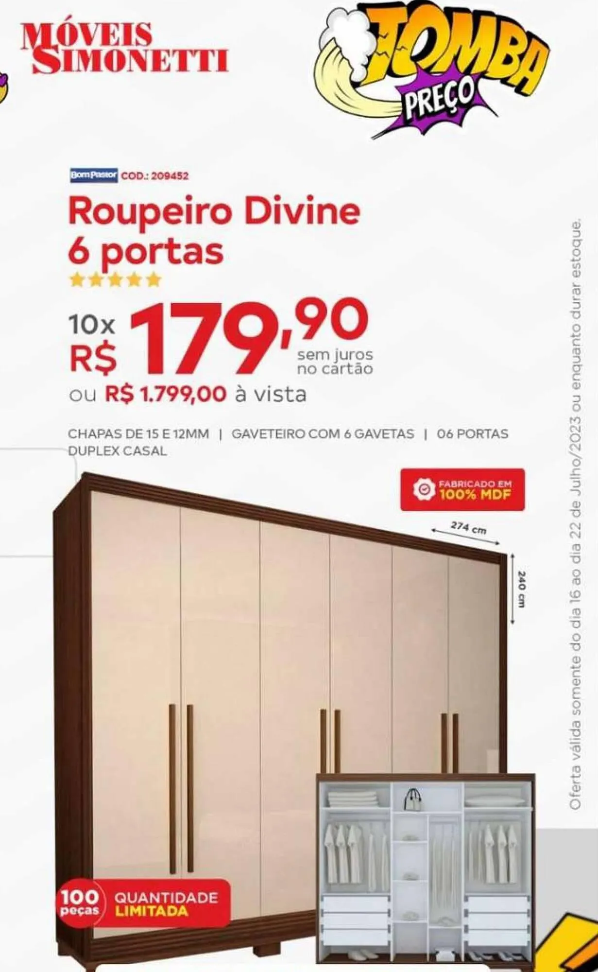 Encarte de Catálogo Móveis Simonetti 18 de julho até 22 de julho 2023 - Pagina 3