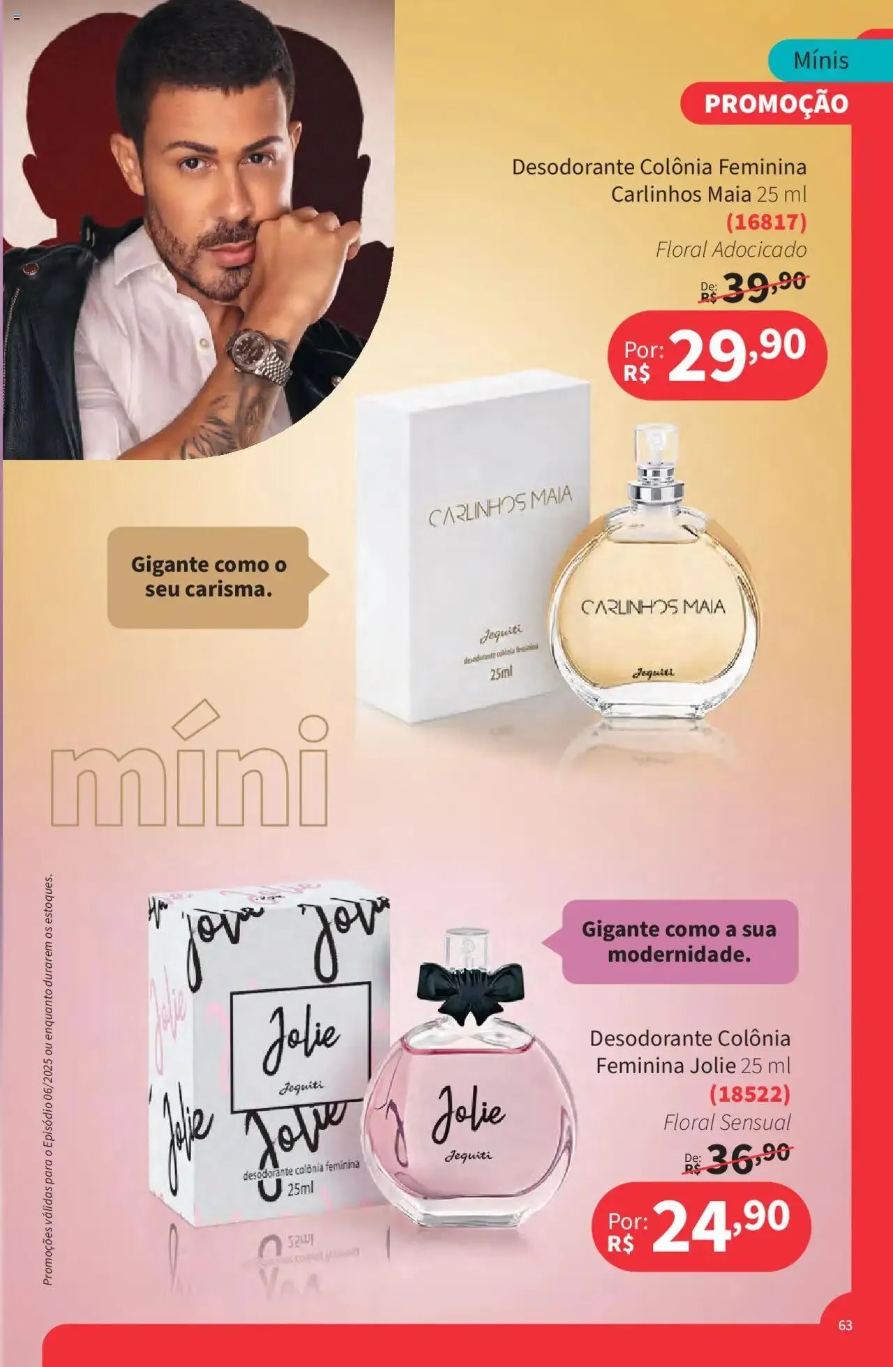 Encarte de Jequiti - Revista 06/2025 21 de abril até 16 de maio 2025 - Pagina 63