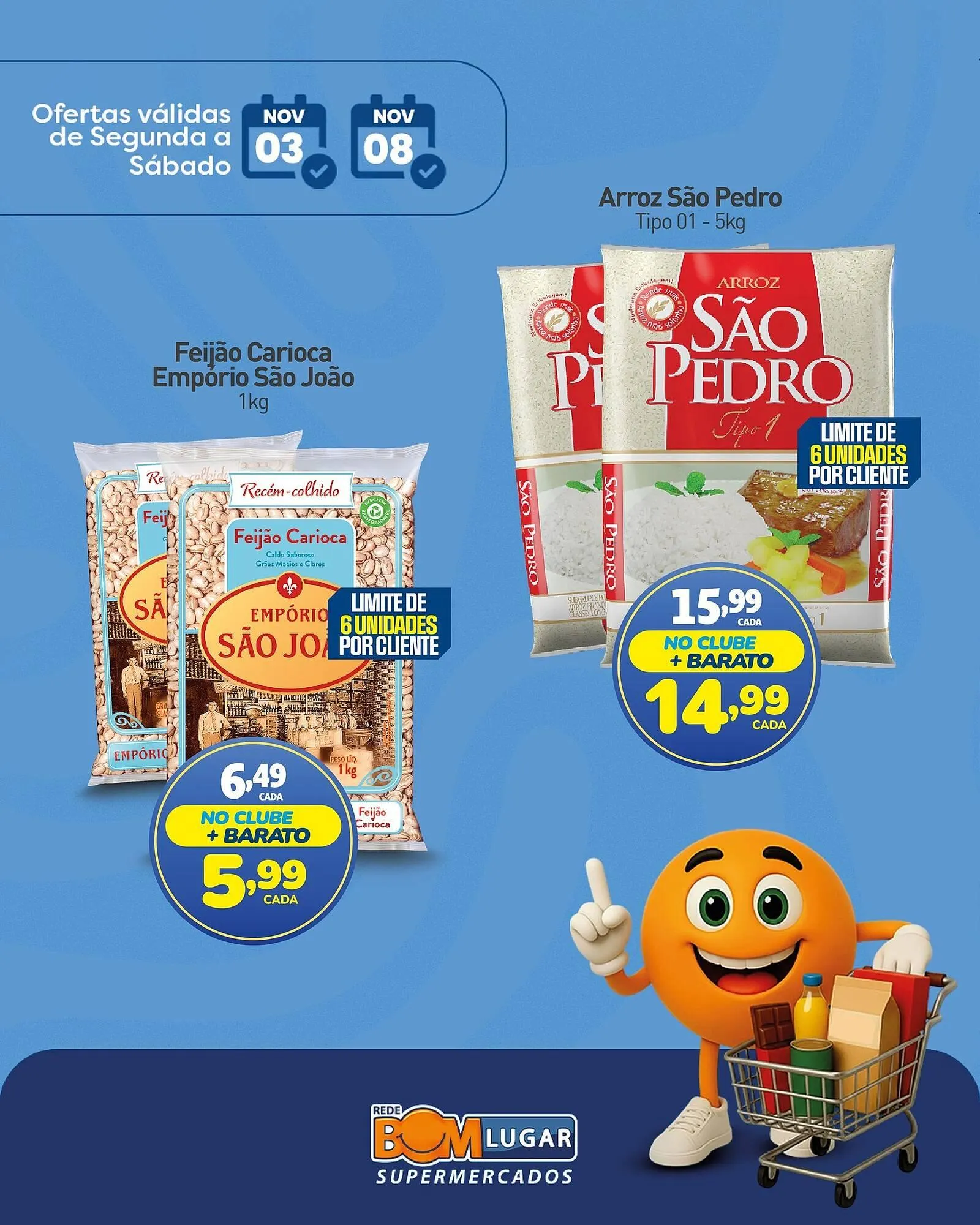 Encarte de Folheto Rede Bom Lugar 4 de novembro até 8 de novembro 2025 - Pagina 1