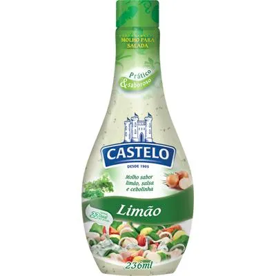 Molho para Salada Limão Frasco 236ml - Castelo