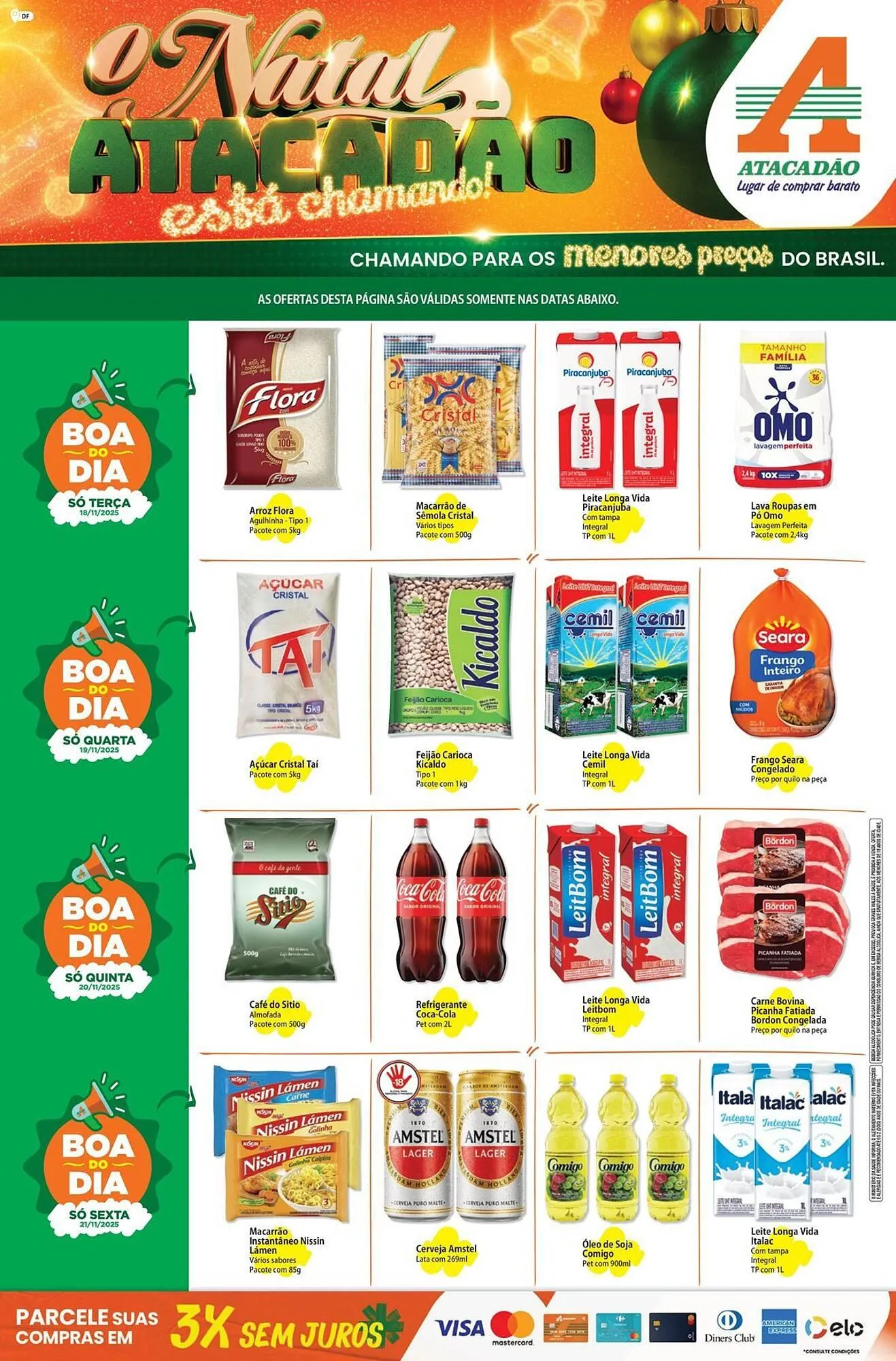 Encarte de Folheto Atacadão 19 de novembro até 21 de novembro 2025 - Pagina 1