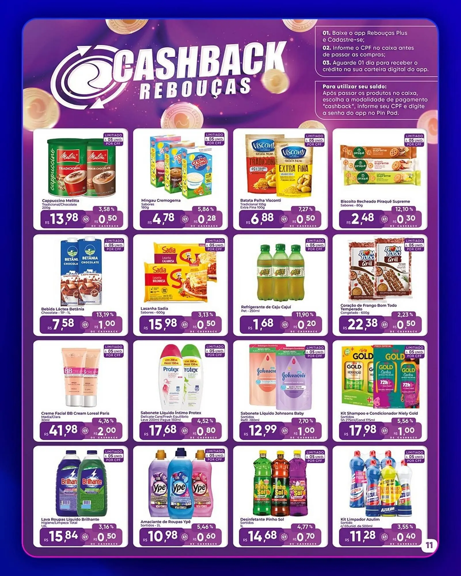 Encarte de Catálogo Rebouças Supermercados 28 de abril até 14 de maio 2025 - Pagina 1