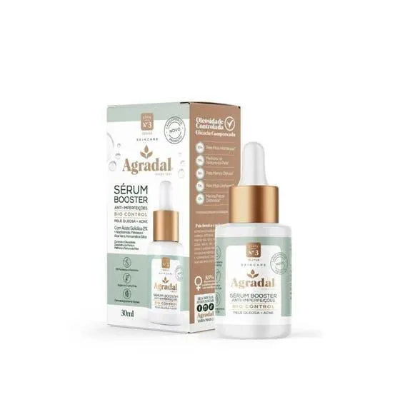 Sérum Facial Booster Agradal Antioleosidade Bio Control 30ml