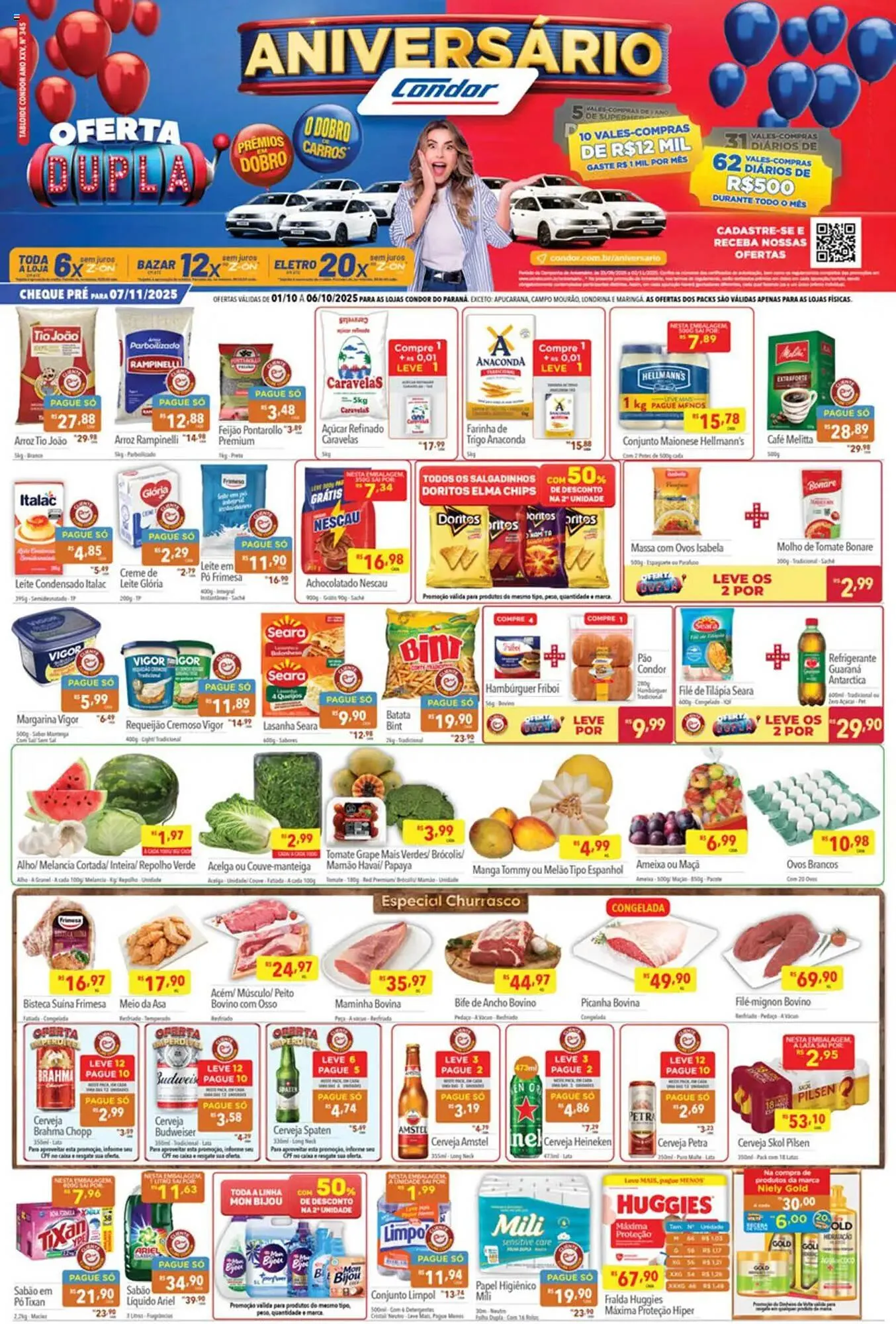 Encarte de Catálogo Supermercados Condor 1 de outubro até 6 de outubro 2025 - Pagina 1