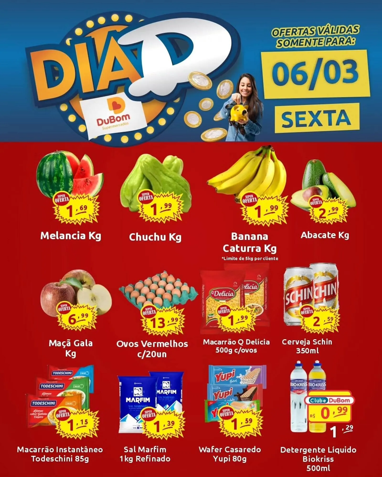 Encarte de Catálogo Dubom Supermercados 6 de março até 6 de março 2026 - Pagina 1