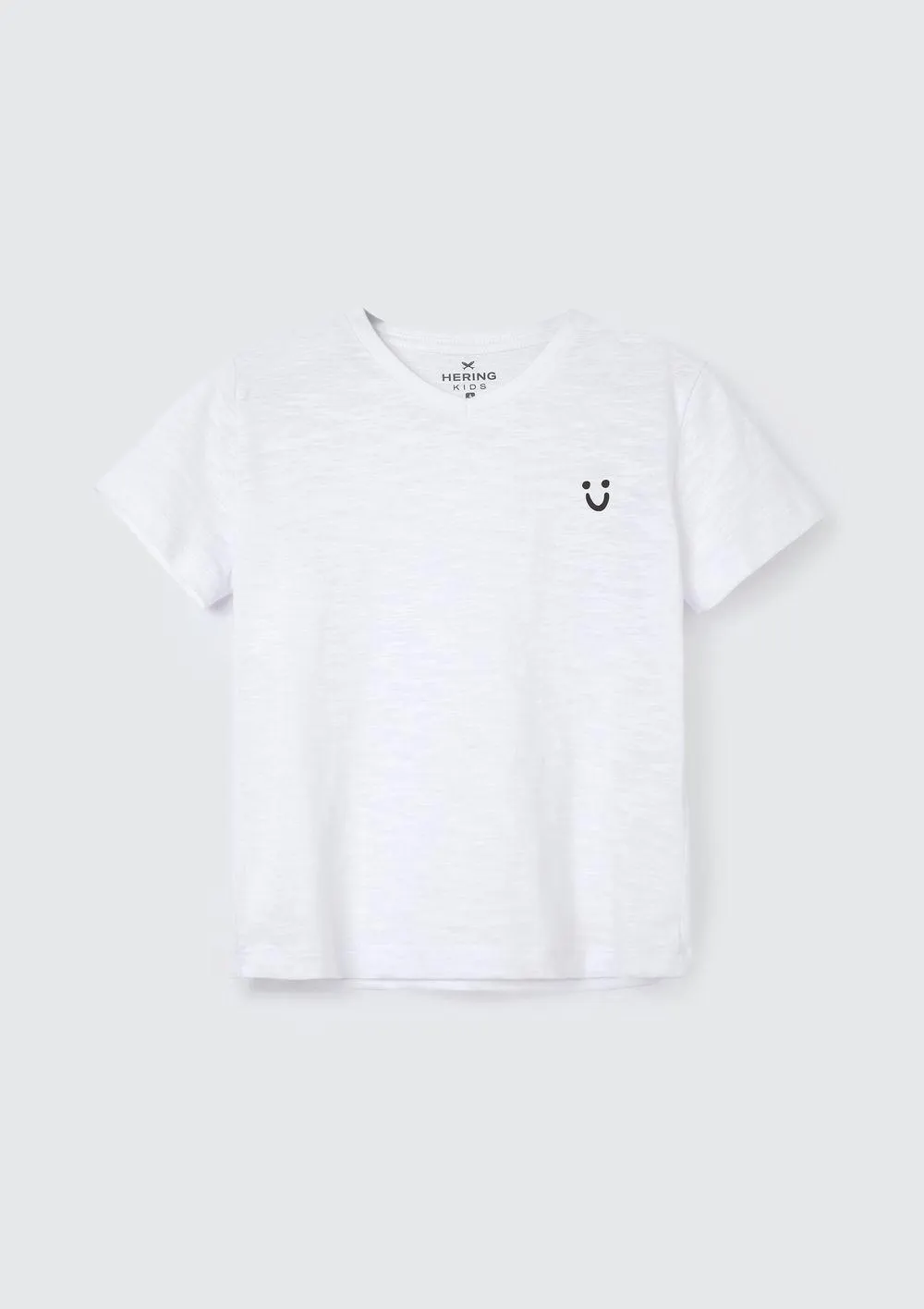 Camiseta Básica Infantil Menino Toddler Com Decote V - Branco