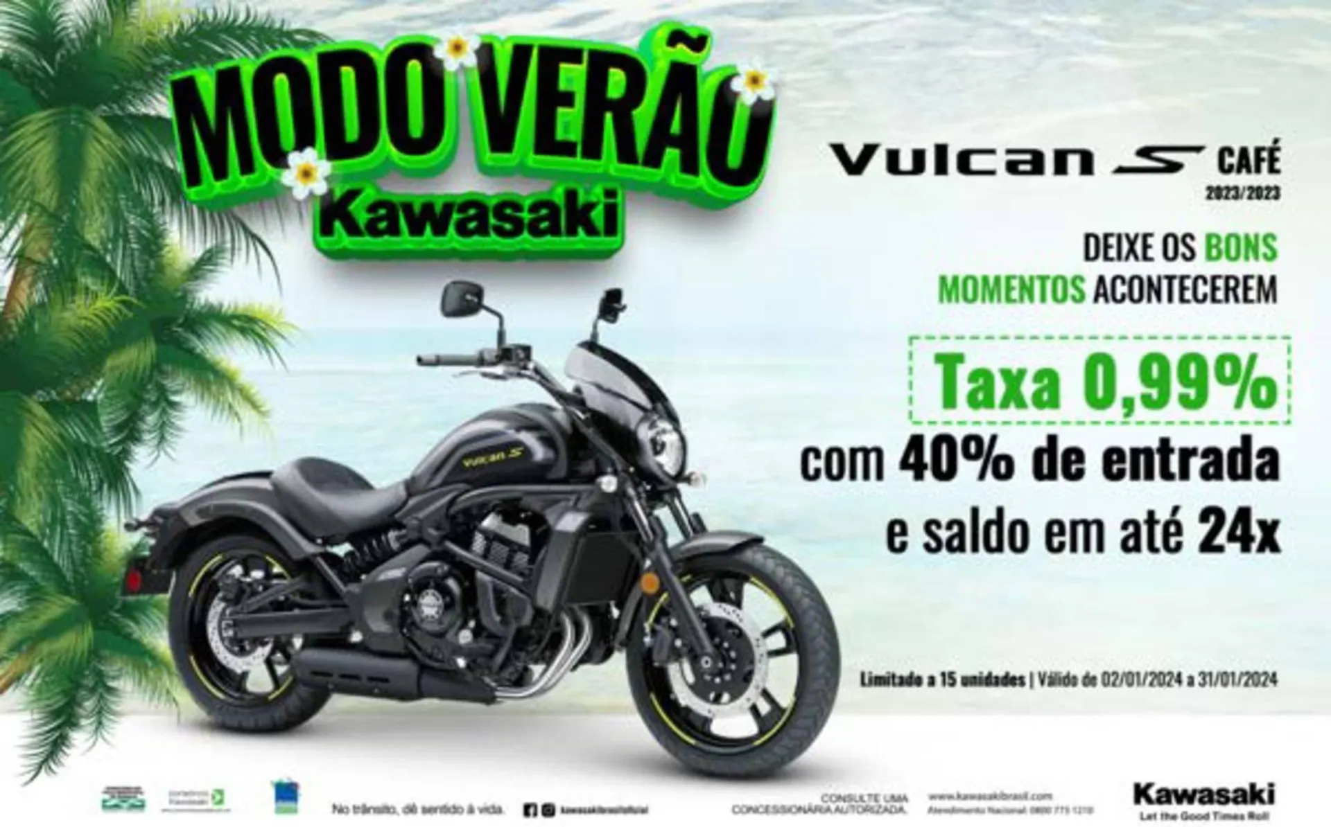 Encarte de Catálogo Kawasaki 10 de janeiro até 31 de janeiro 2024 - Pagina 