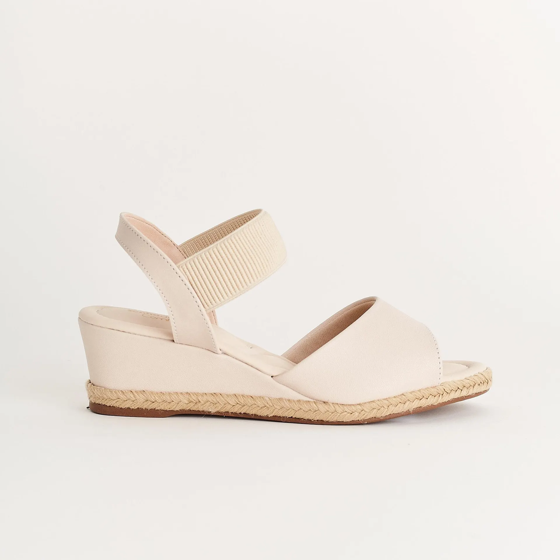 Anabela comfort tira elástica - MILK