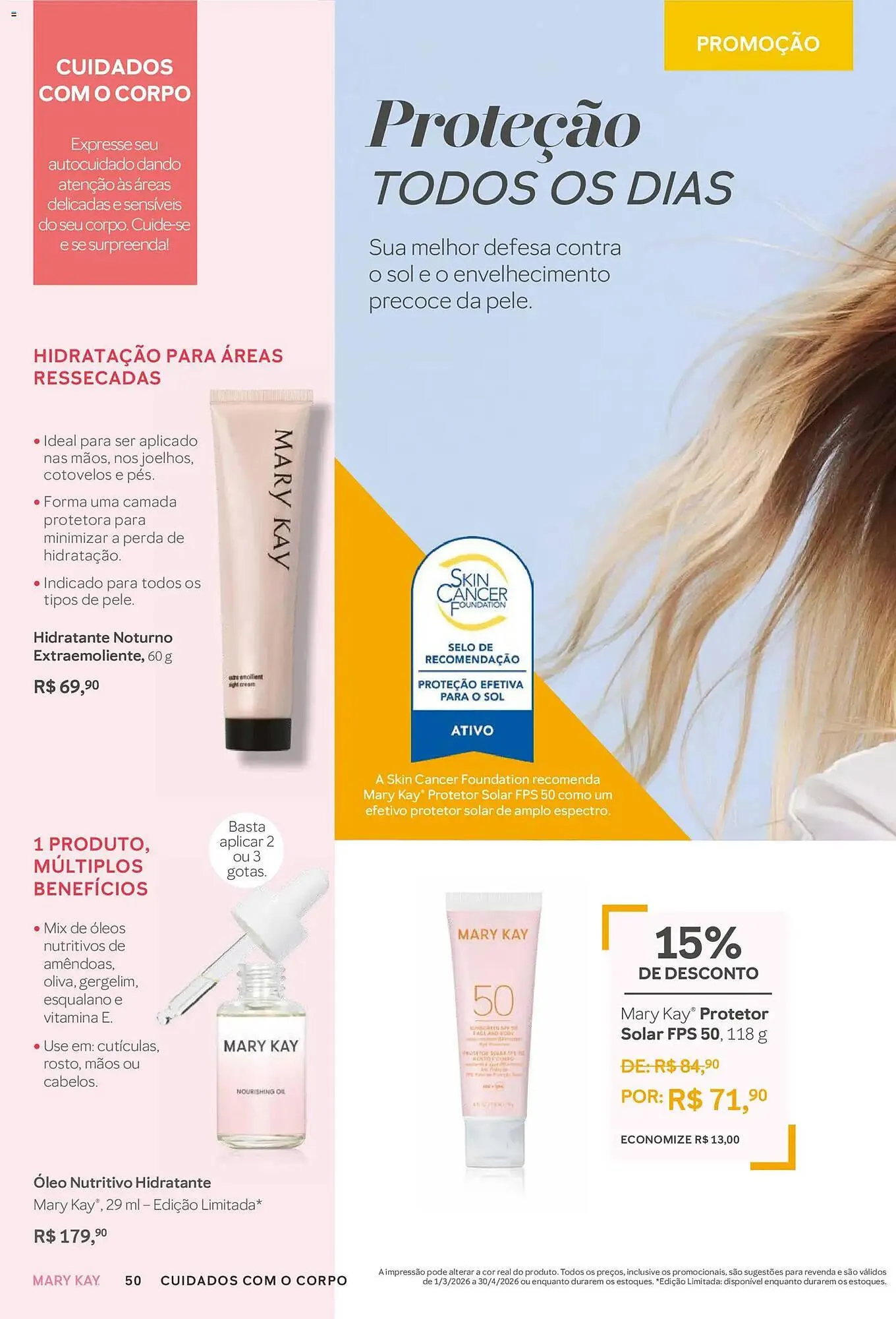 Encarte de Revista Mary Kay 1 de março até 1 de maio 2026 - Pagina 50