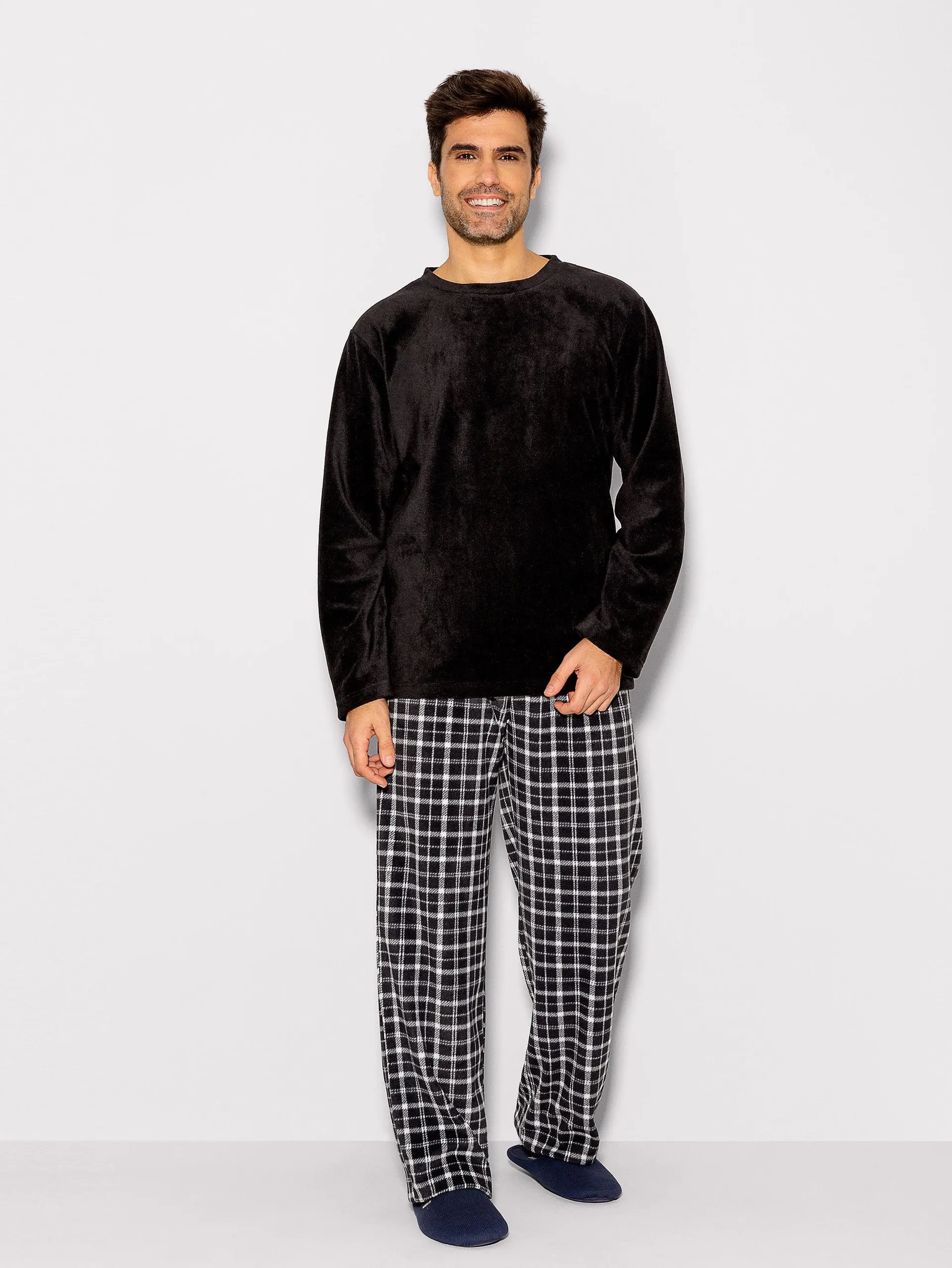 Pijama Longo Manga Longa Soft Masculino York