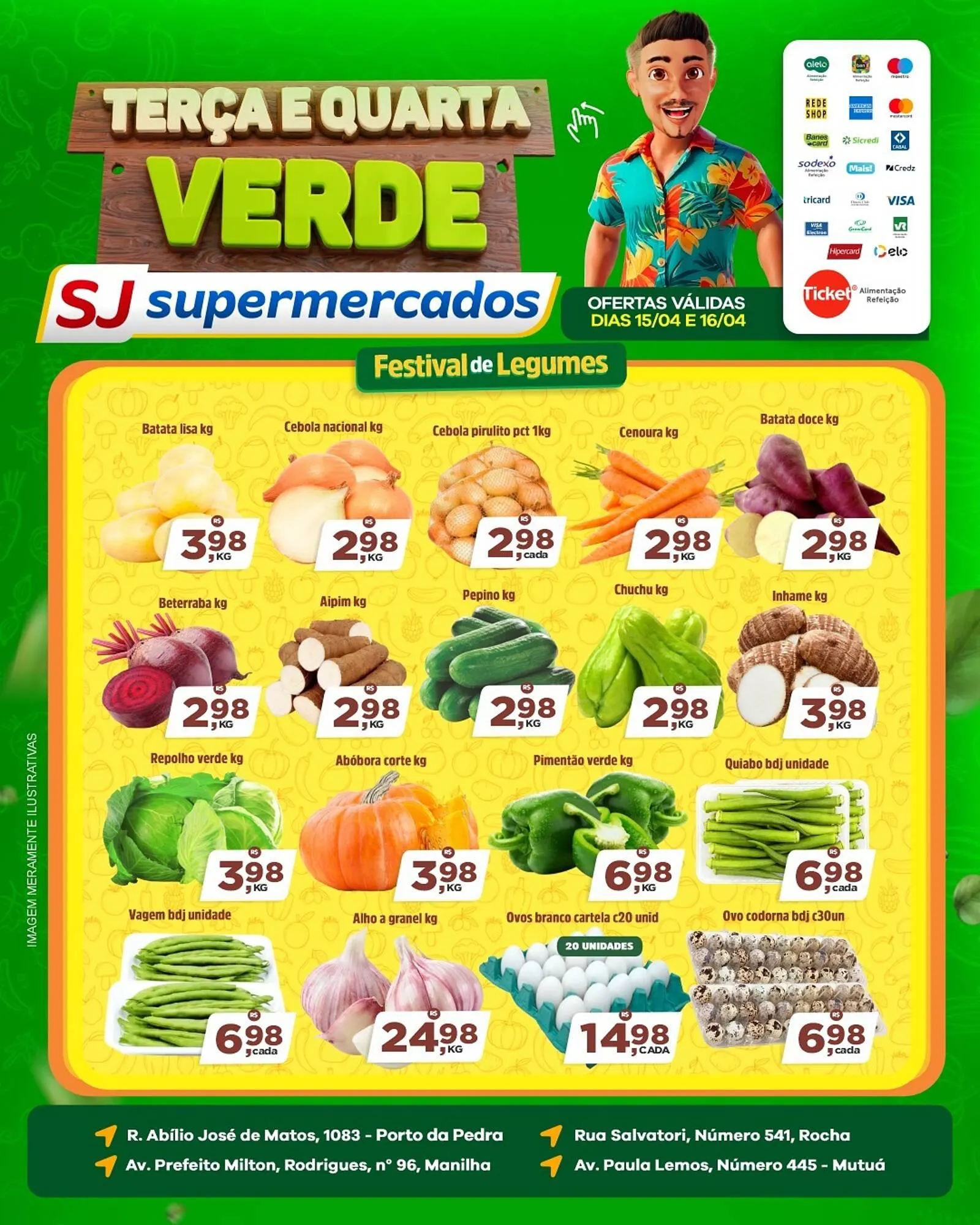 Encarte de Catálogo Sj Supermercados 14 de abril até 16 de abril 2025 - Pagina 3