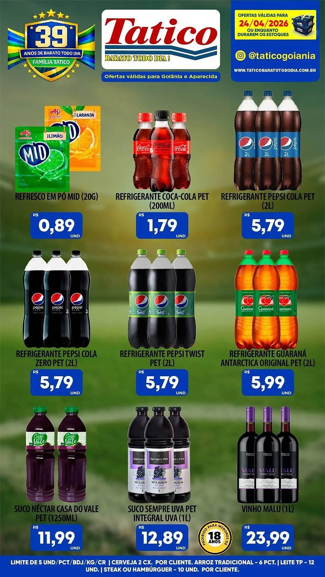 Encarte de Tabloide Tatico 24 de abril até 24 de abril 2026 - Pagina 19