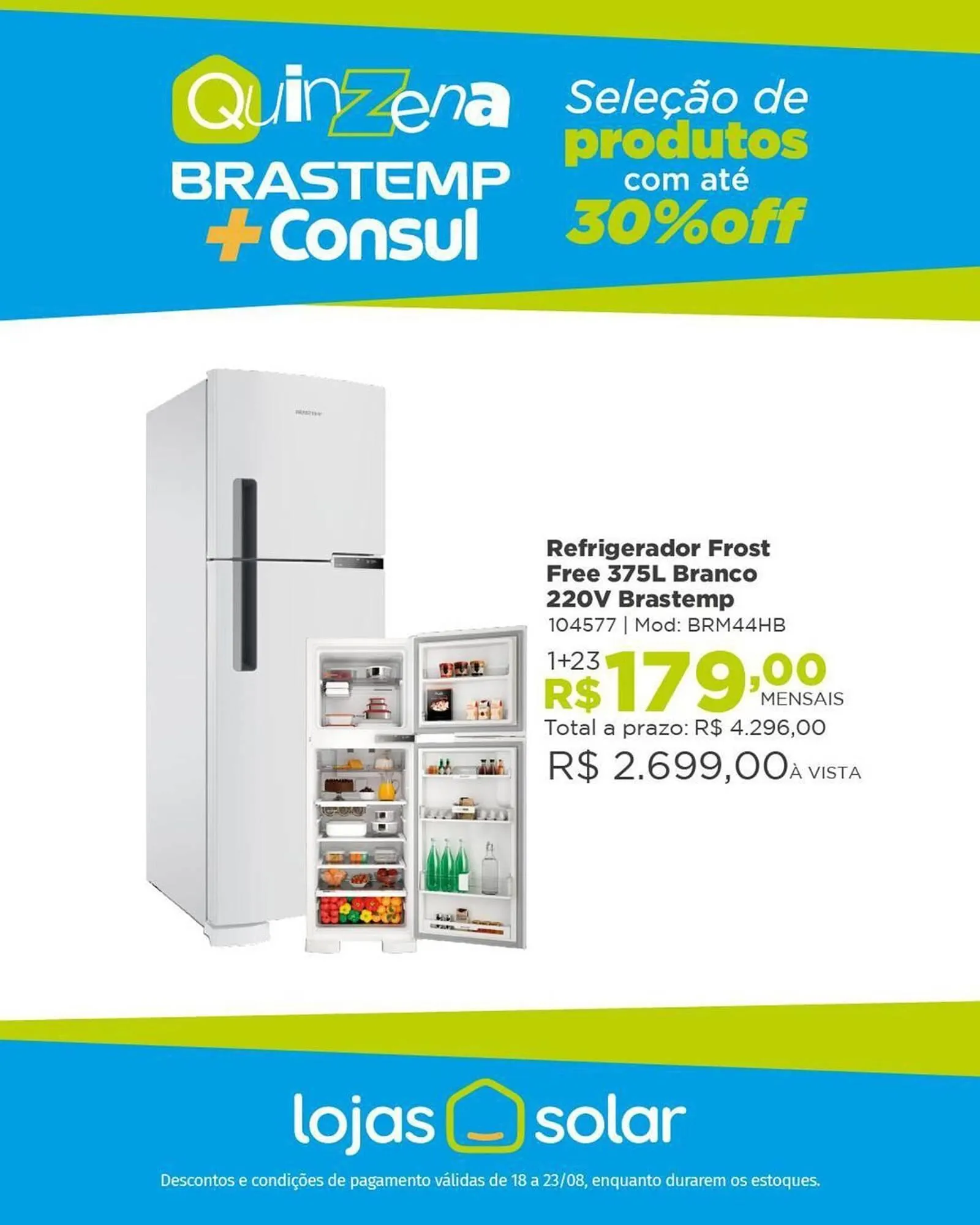 Encarte de Catálogo Lojas Solar 18 de agosto até 23 de agosto 2025 - Pagina 1