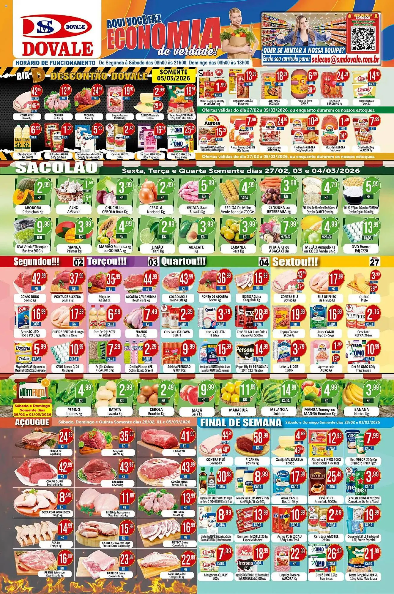 Encarte de Folheto Dovale 27 de fevereiro até 6 de março 2026 - Pagina 1