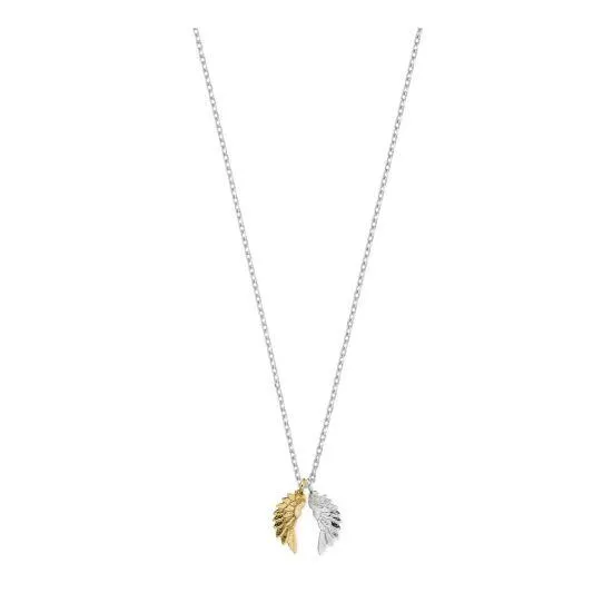 Wing Silver Gold Plated Necklace