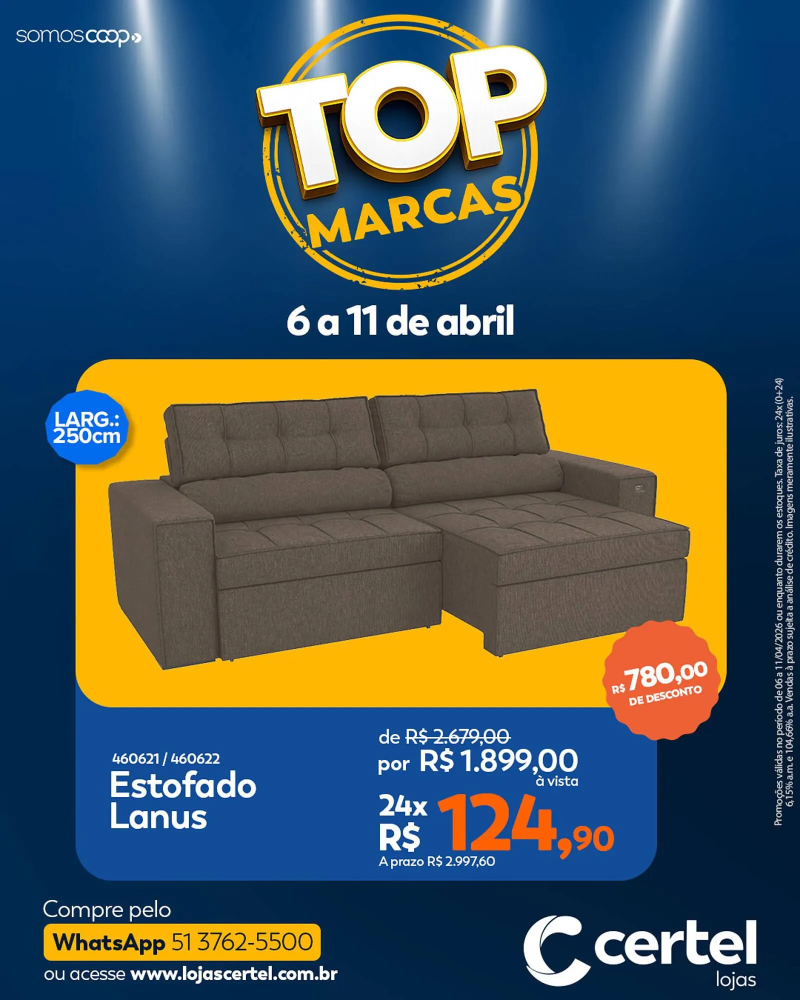 Encarte de Folheto Lojas Certel 6 de abril até 11 de abril 2026 - Pagina 1