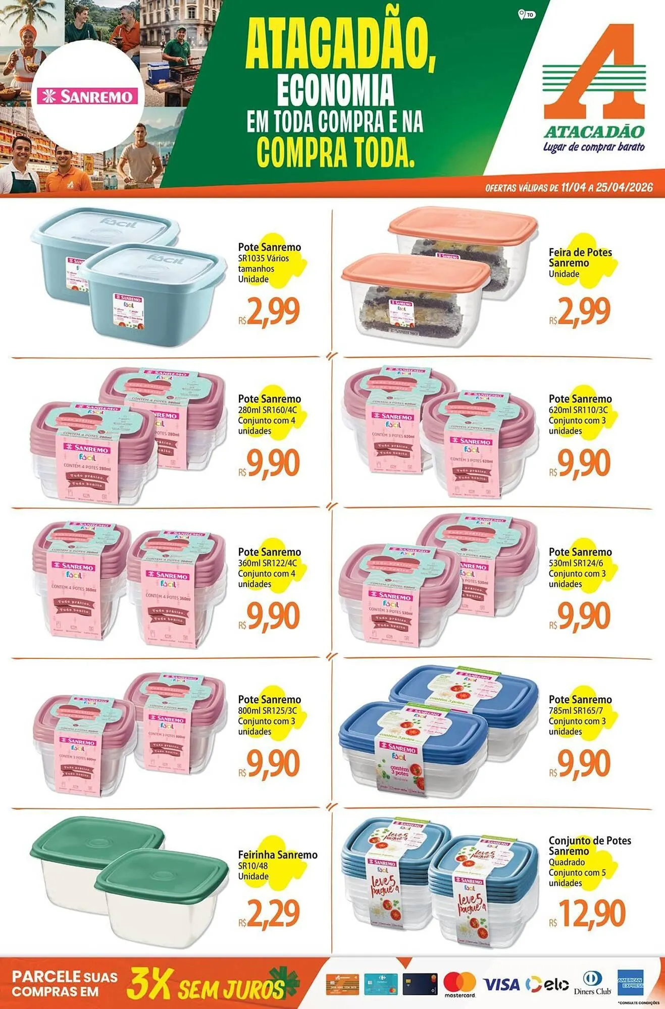 Encarte de Folheto Atacadão 13 de abril até 25 de abril 2026 - Pagina 1