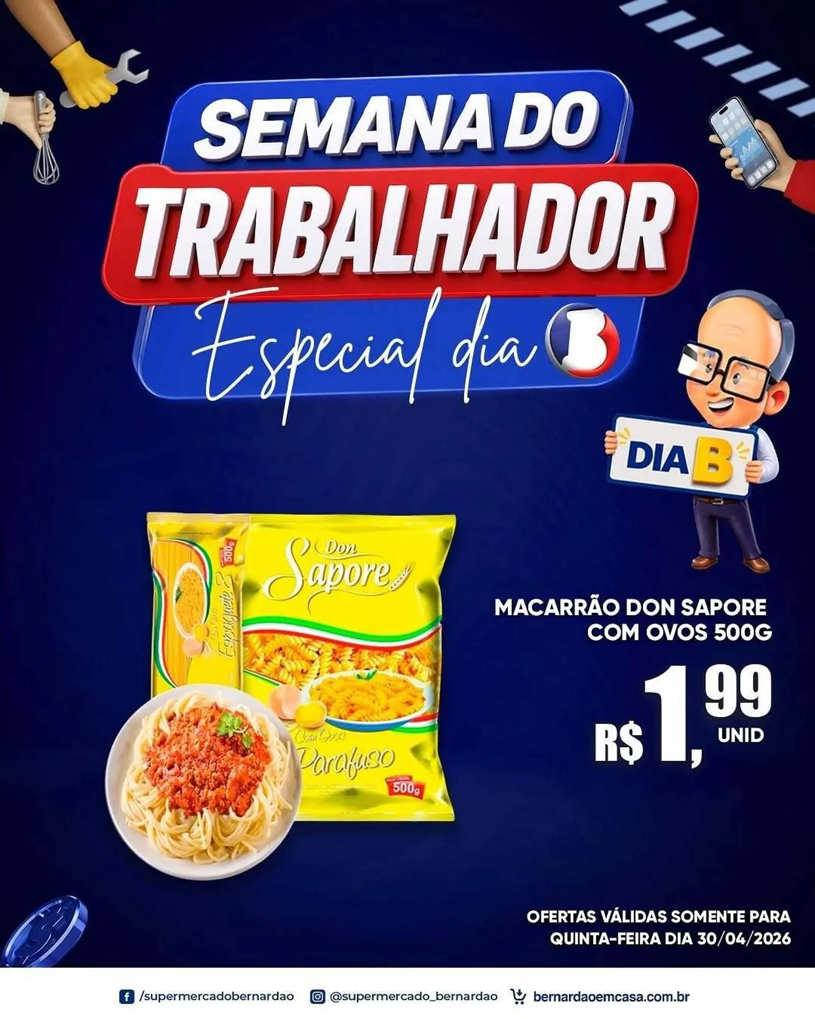 Encarte de Catálogo Supermercado Bernardão 30 de abril até 30 de abril 2026 - Pagina 2