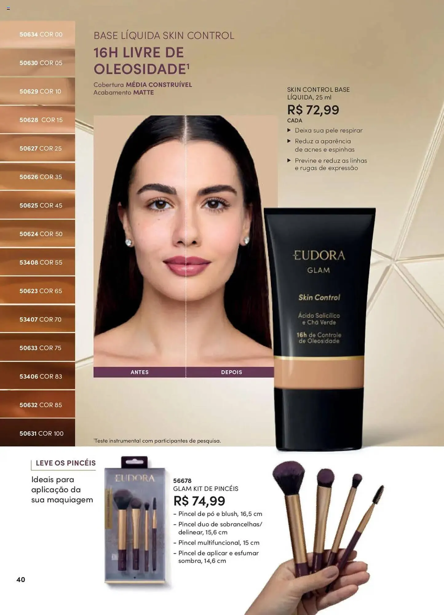 Encarte de Catálogo Eudora 8 de setembro até 3 de outubro 2025 - Pagina 40