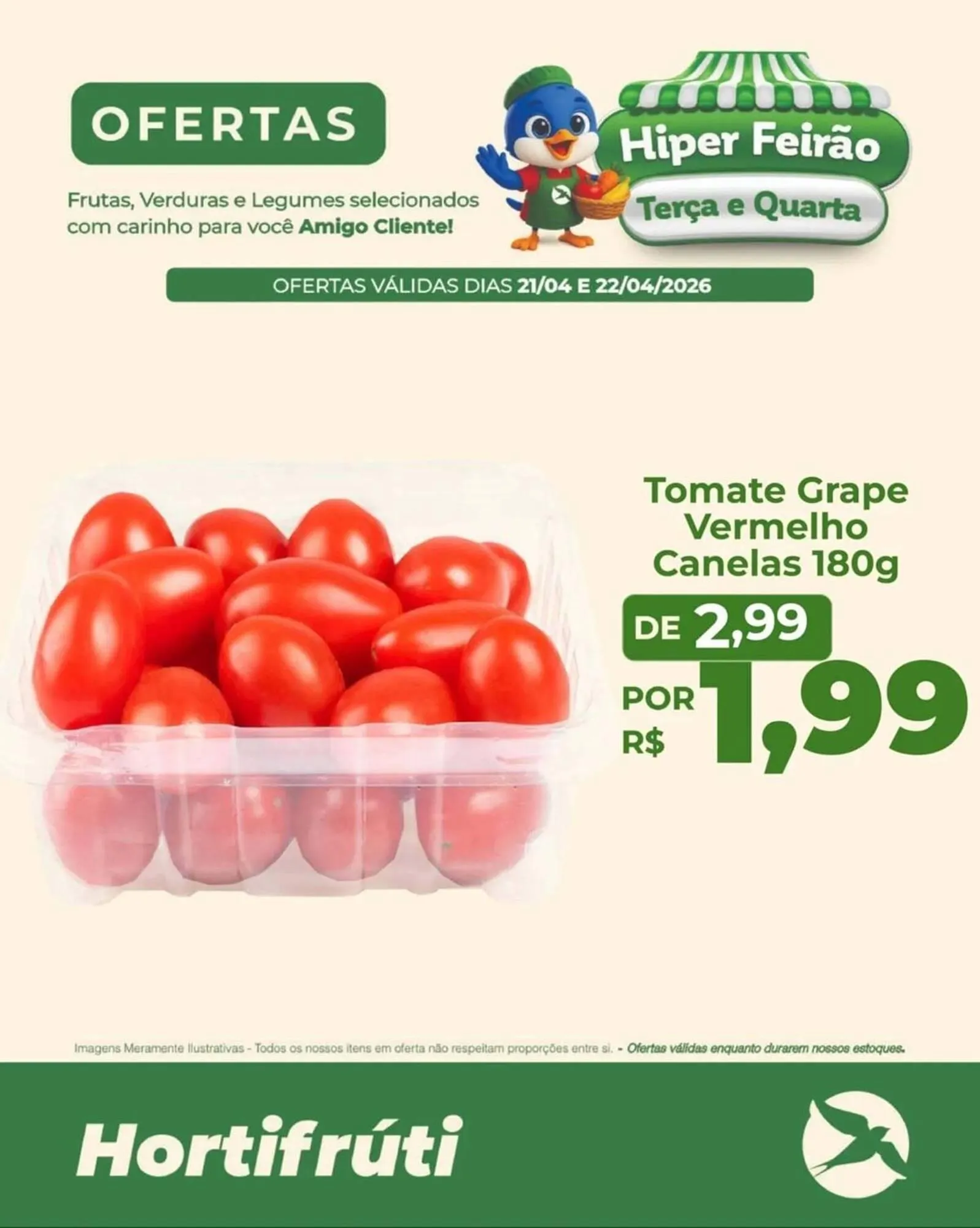 Encarte de Folheto Andorinha Hipermercado 21 de abril até 22 de abril 2026 - Pagina 1