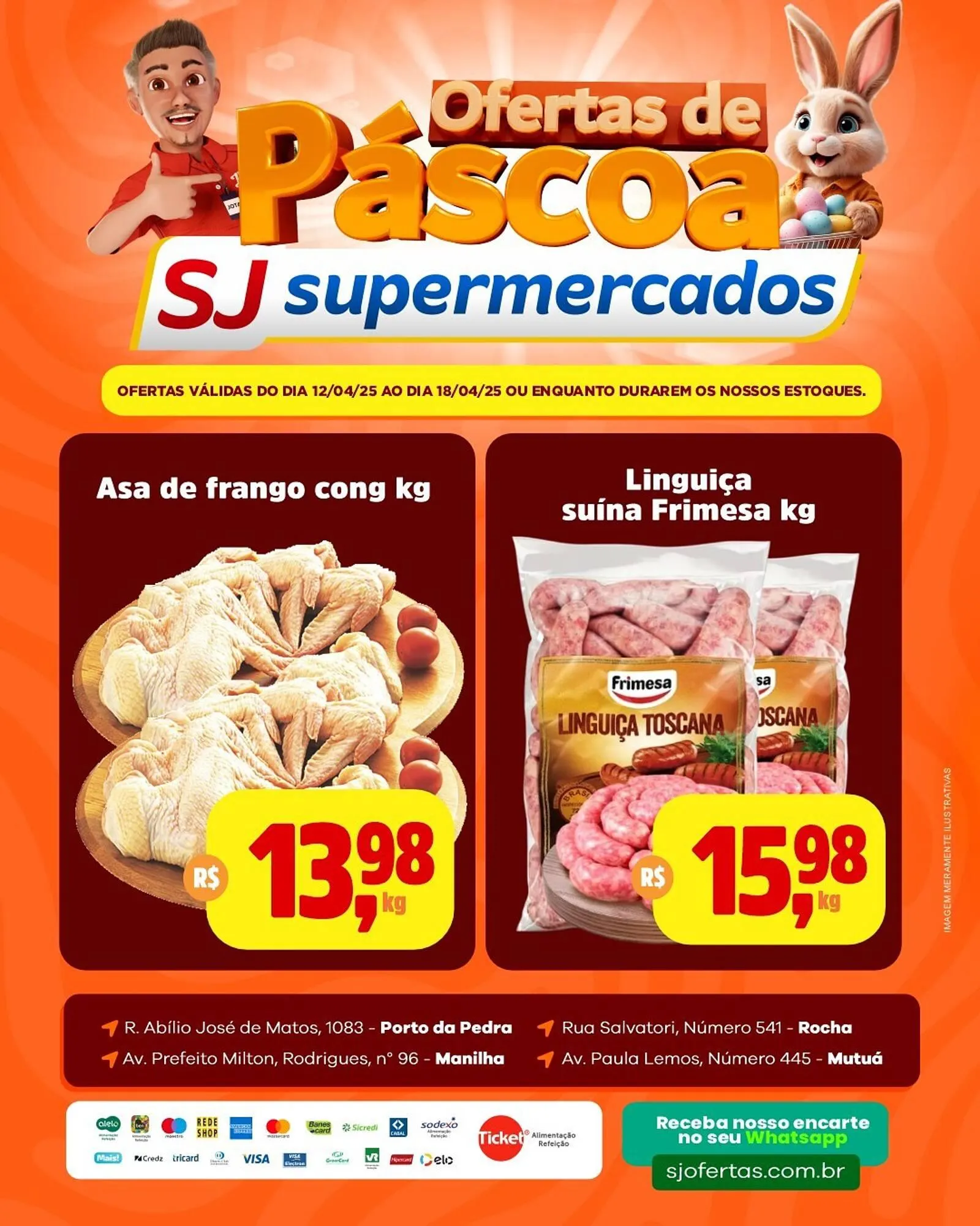 Encarte de Catálogo Sj Supermercados 12 de abril até 18 de abril 2025 - Pagina 2