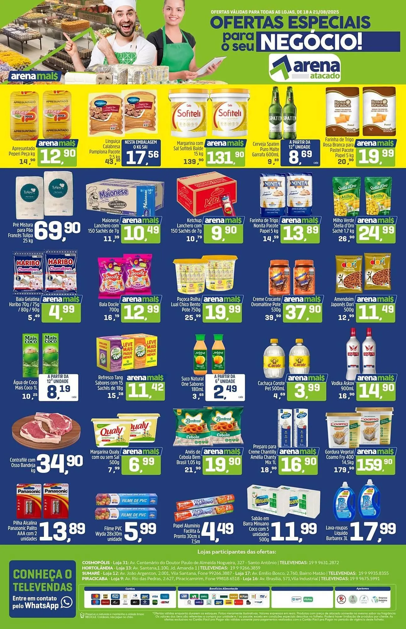 Encarte de Catálogo Arena Atacado 18 de agosto até 21 de agosto 2025 - Pagina 1