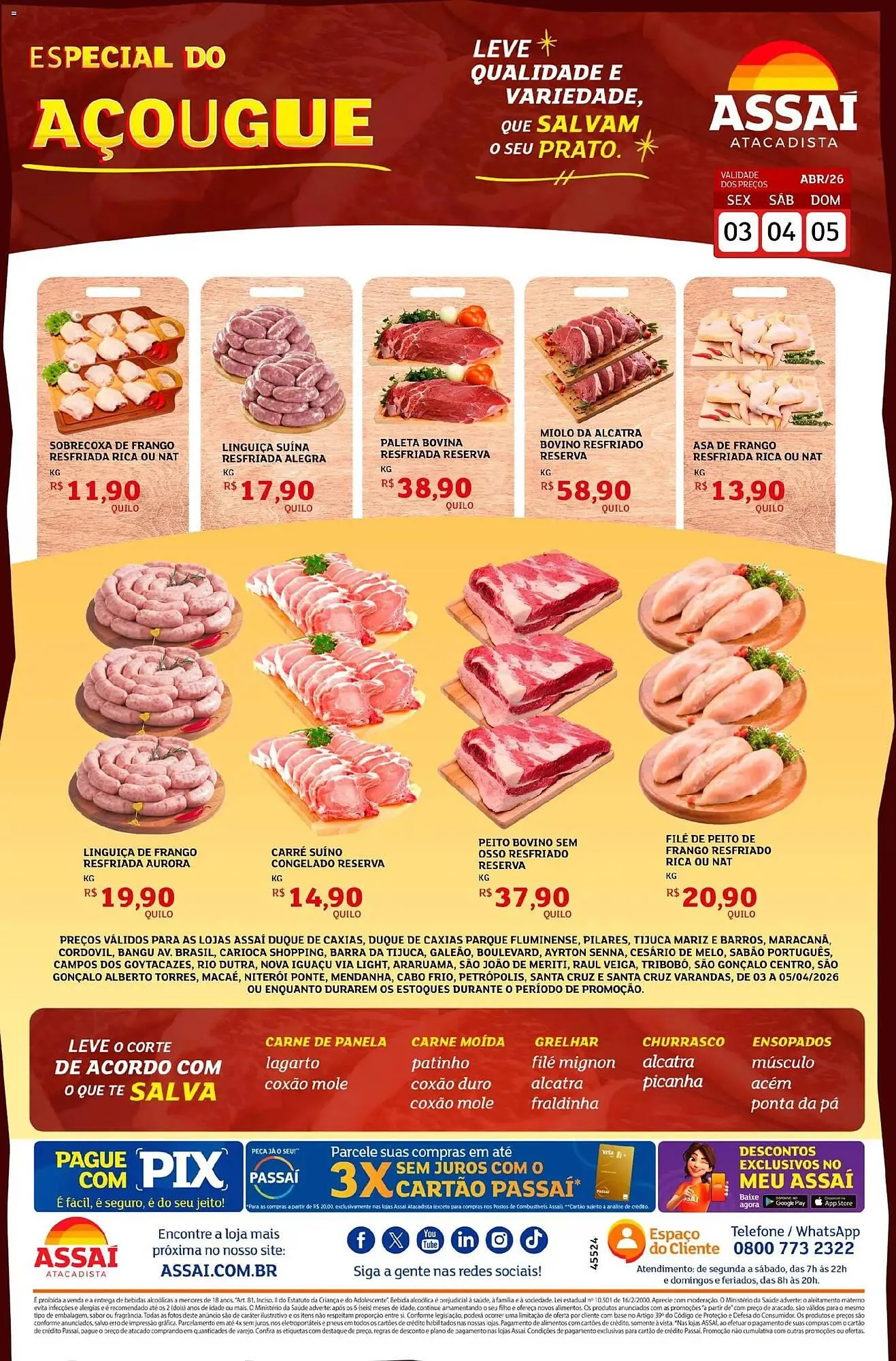 Encarte de Encarte Assaí Atacadista 3 de abril até 5 de abril 2026 - Pagina 1