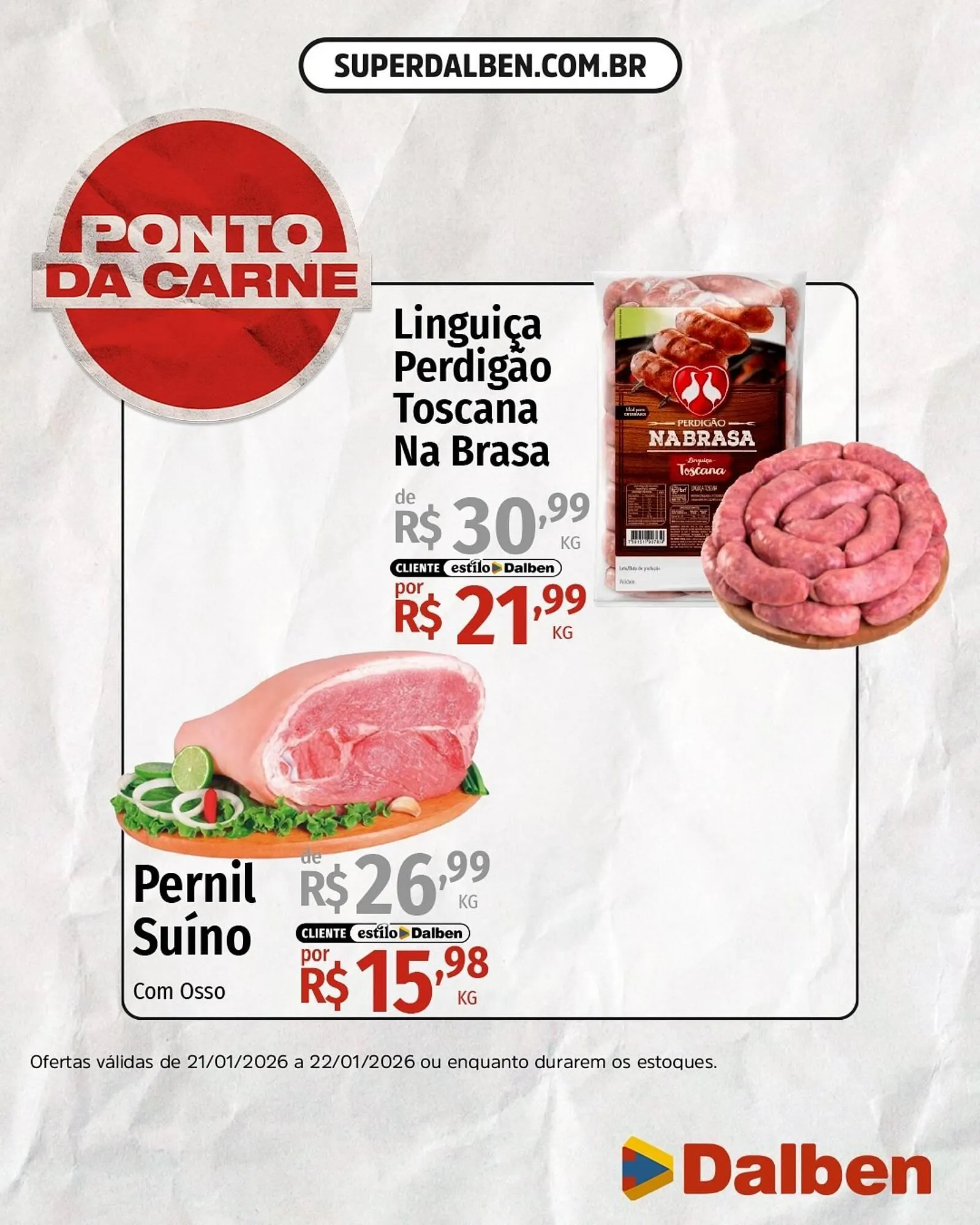 Encarte de Catálogo Supermercado Dalben 21 de janeiro até 22 de janeiro 2026 - Pagina 3