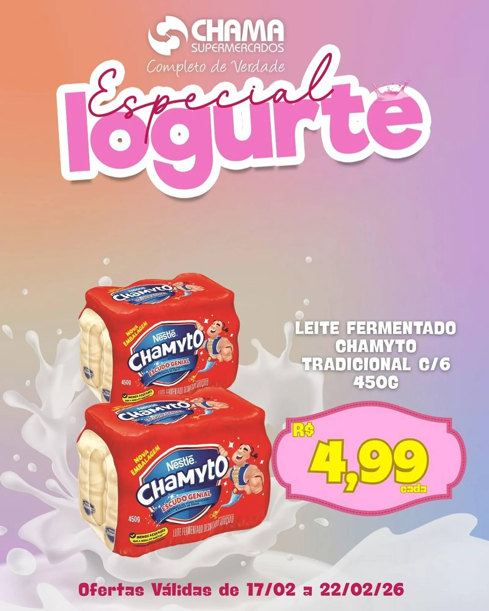 Encarte de Catálogo Chama Supermercados 17 de fevereiro até 22 de fevereiro 2026 - Pagina 2