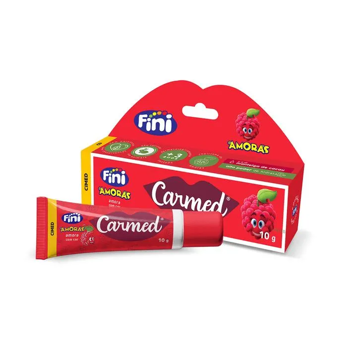 Hidratante Labial Carmed Fini Amora Claro 10g