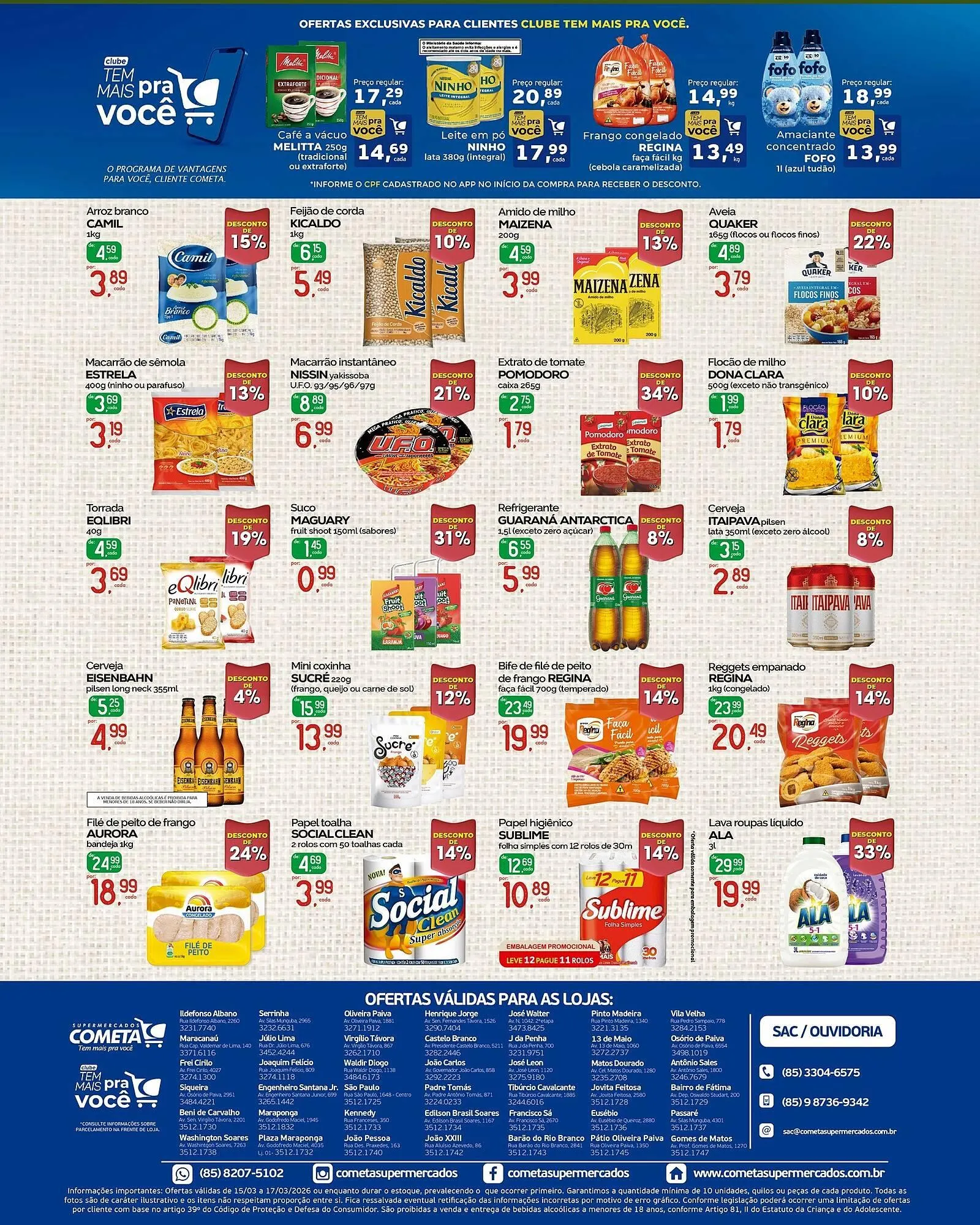 Encarte de Encarte Cometa Supermercados 15 de março até 17 de março 2026 - Pagina 2