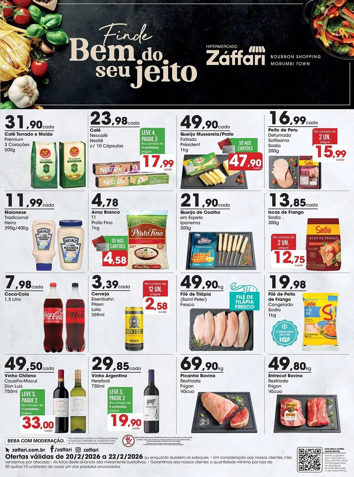 Encarte de Encarte Zaffari 20 de fevereiro até 22 de fevereiro 2026 - Pagina 1