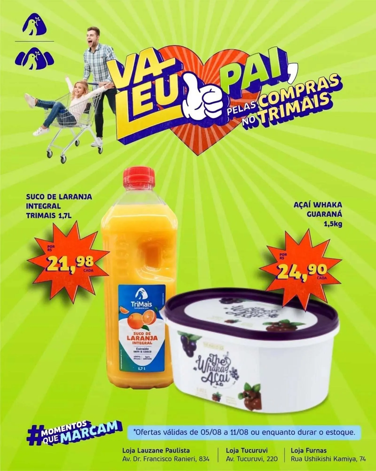 Encarte de Catálogo Trimais Supermercado 5 de agosto até 11 de agosto 2025 - Pagina 1