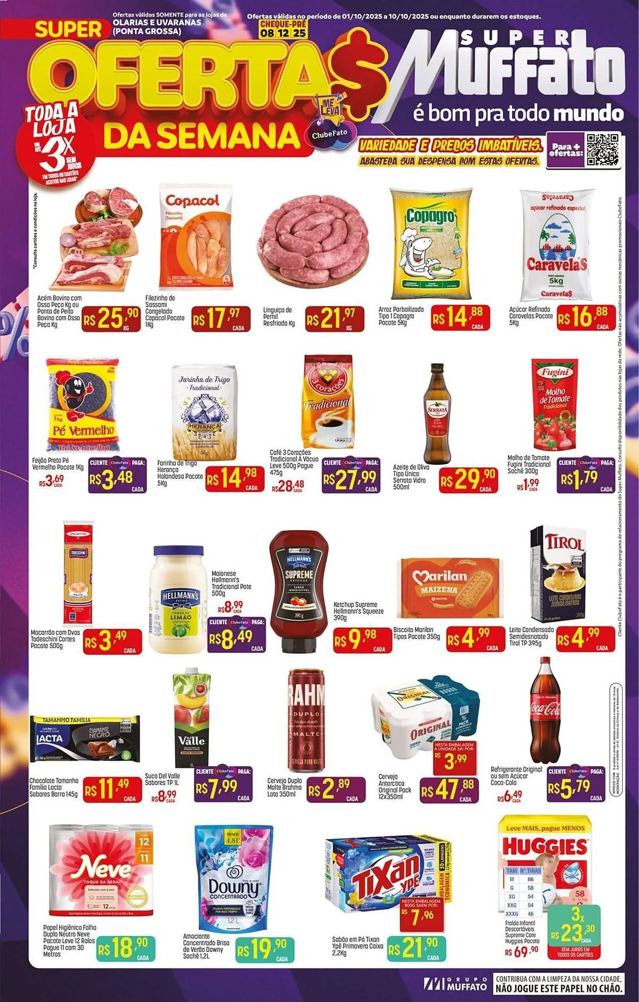 Encarte de Encarte Muffato 2 de outubro até 10 de outubro 2025 - Pagina 1