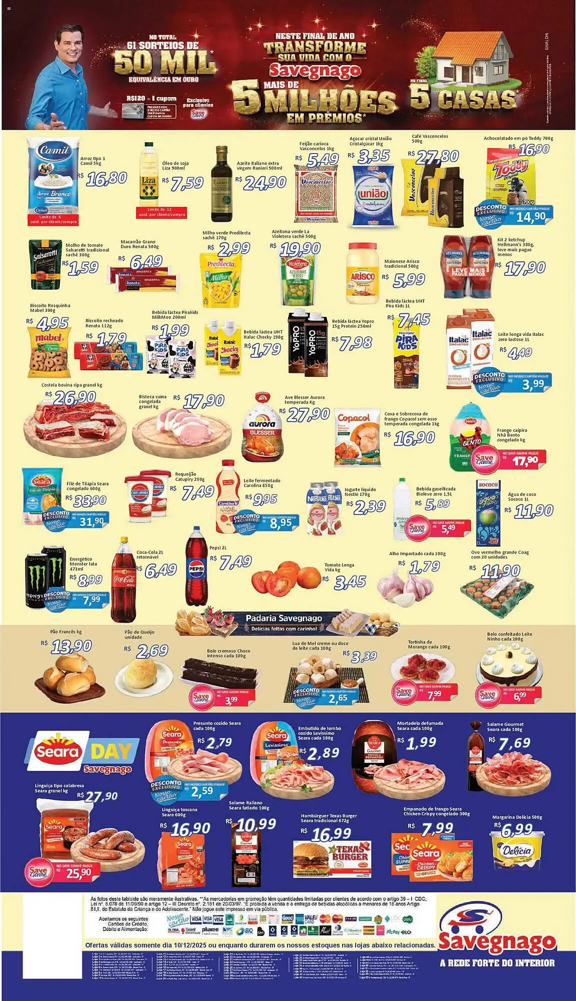 Encarte de Catálogo Supermercados Savegnago 10 de dezembro até 11 de dezembro 2025 - Pagina 2