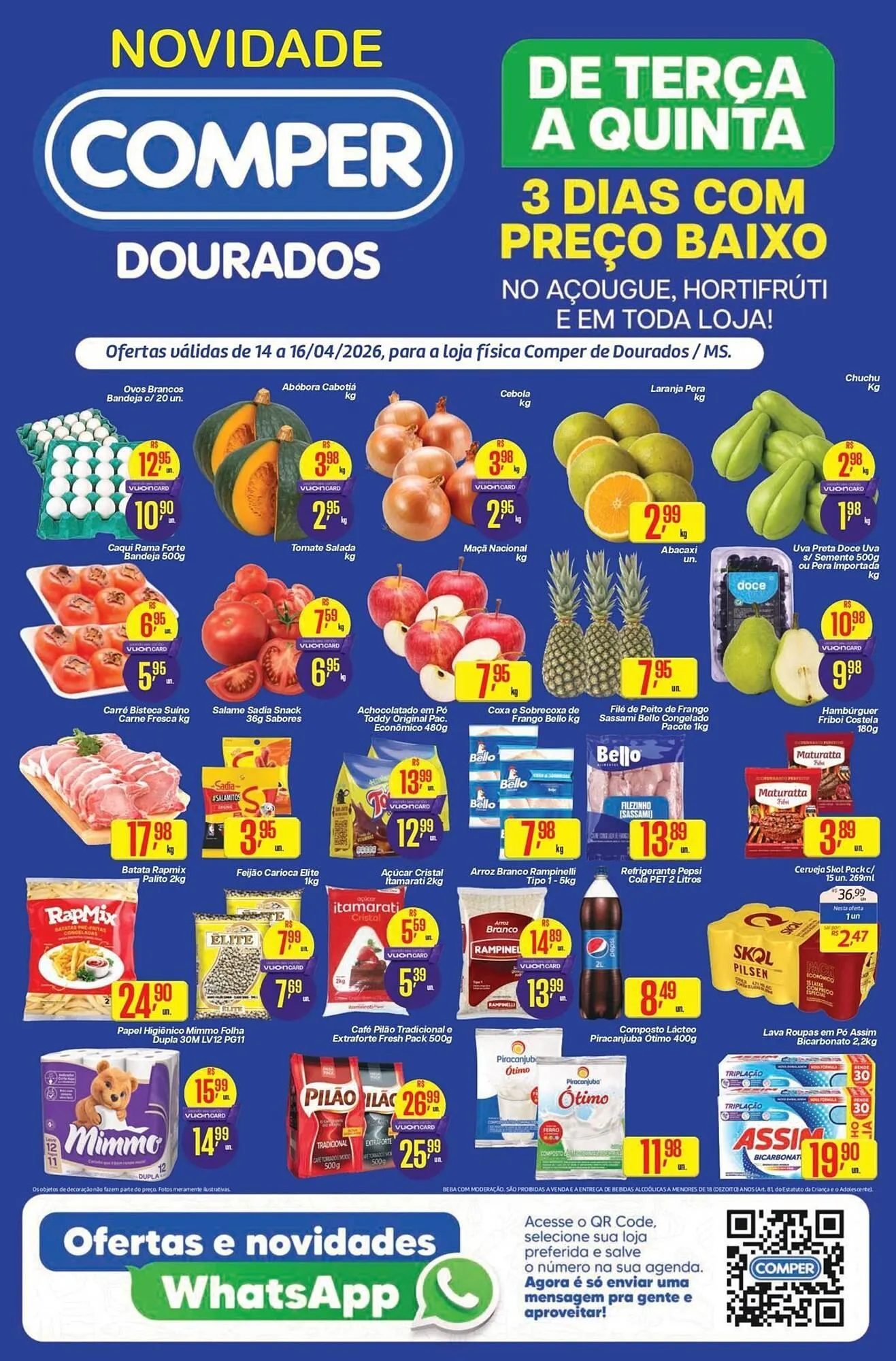 Encarte de Folheto Comper 14 de abril até 16 de abril 2026 - Pagina 1