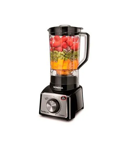 Liquidificador Turbo Inox Preto Mondial 3L L1000BI 220V