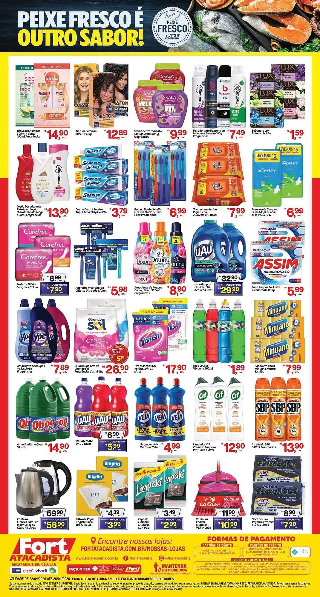 Encarte de Tabloide Fort Atacadista 22 de abril até 26 de abril 2026 - Pagina 4