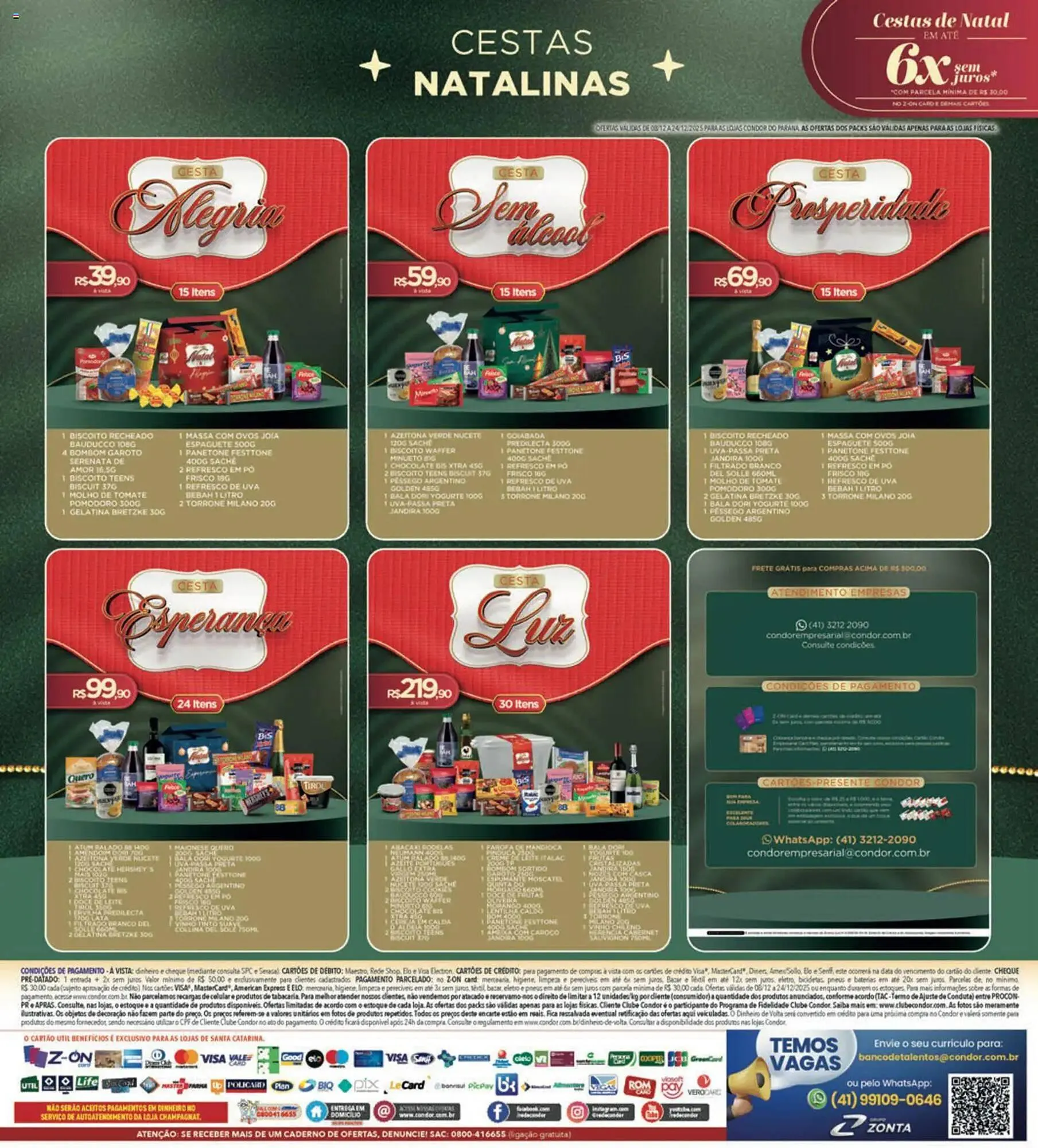 Encarte de Catálogo Supermercados Condor 8 de dezembro até 24 de dezembro 2025 - Pagina 32