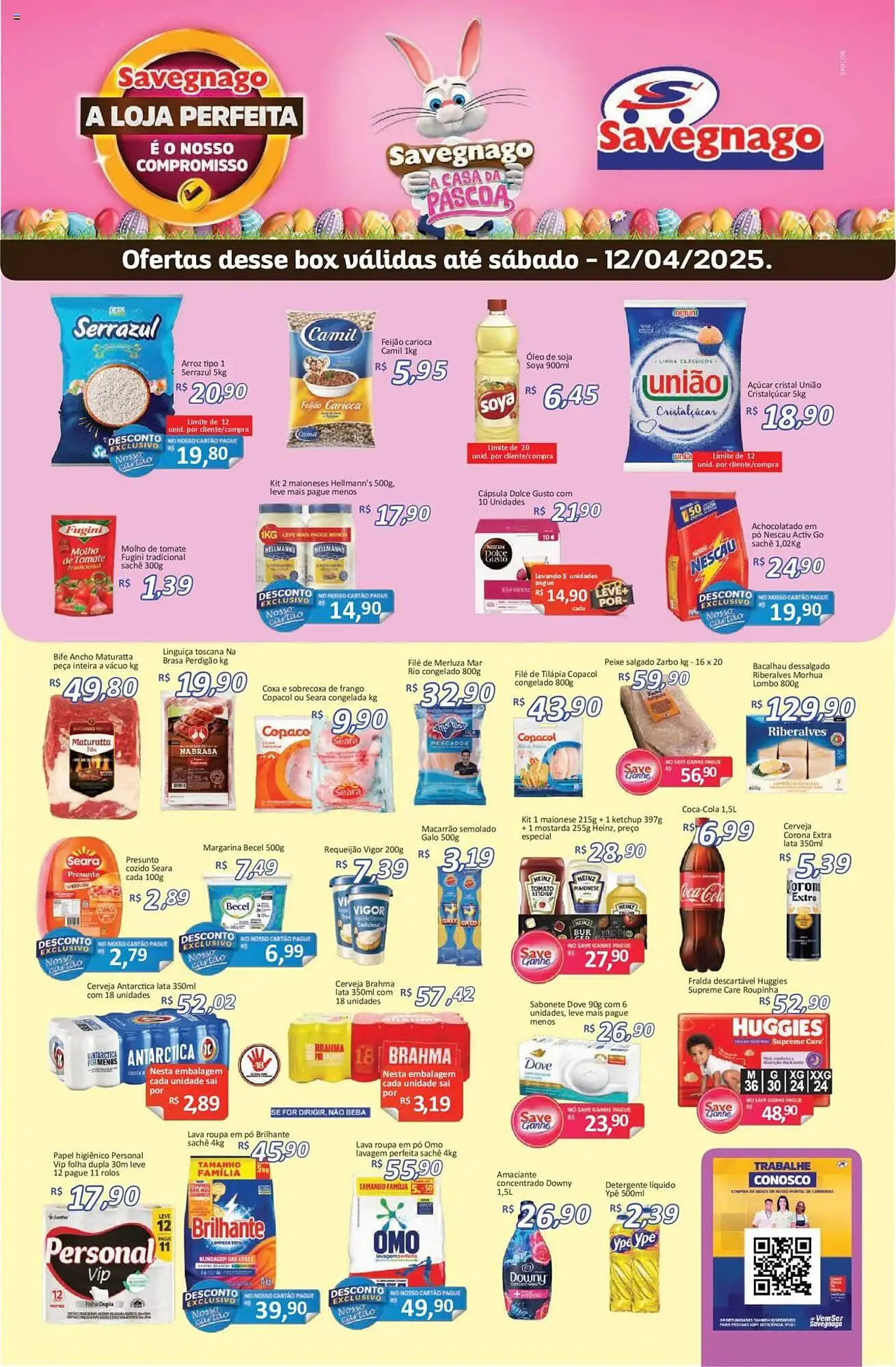Encarte de Catálogo Supermercados Savegnago 10 de abril até 13 de abril 2025 - Pagina 1
