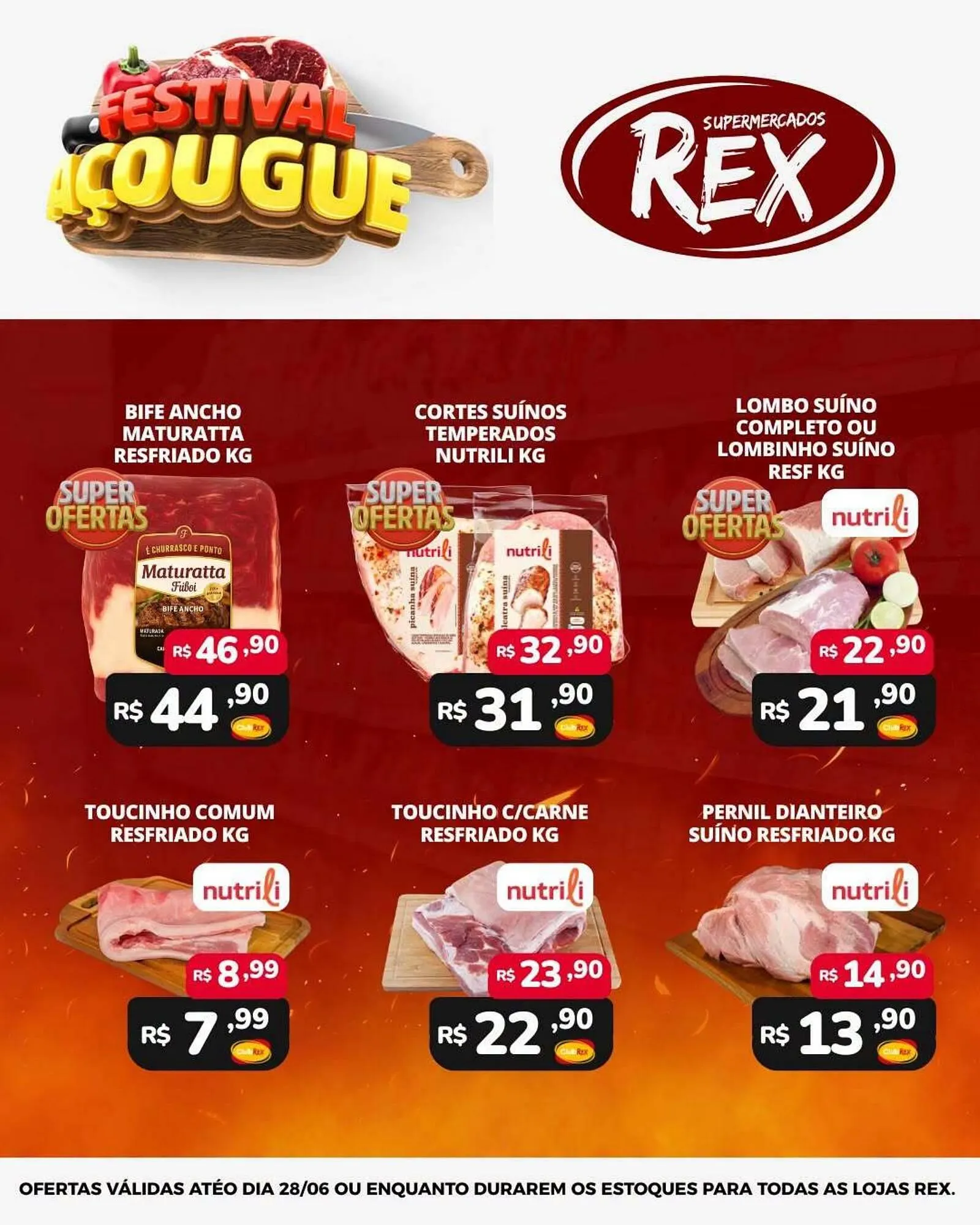 Encarte de Catálogo Supermercados Rex 26 de junho até 28 de junho 2026 - Pagina 1