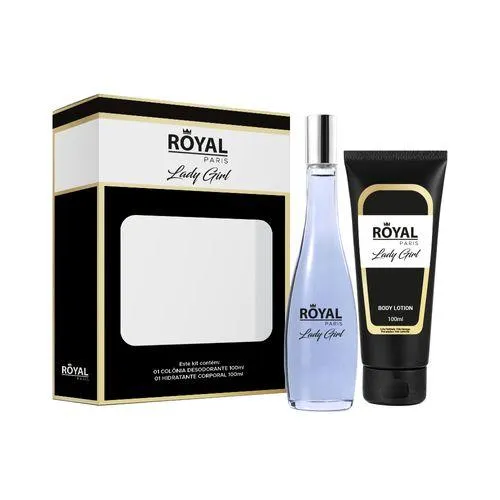 Kit Royal Paris Lady Girl (Deo Colônia 100ml + Body Lotion 100ml)