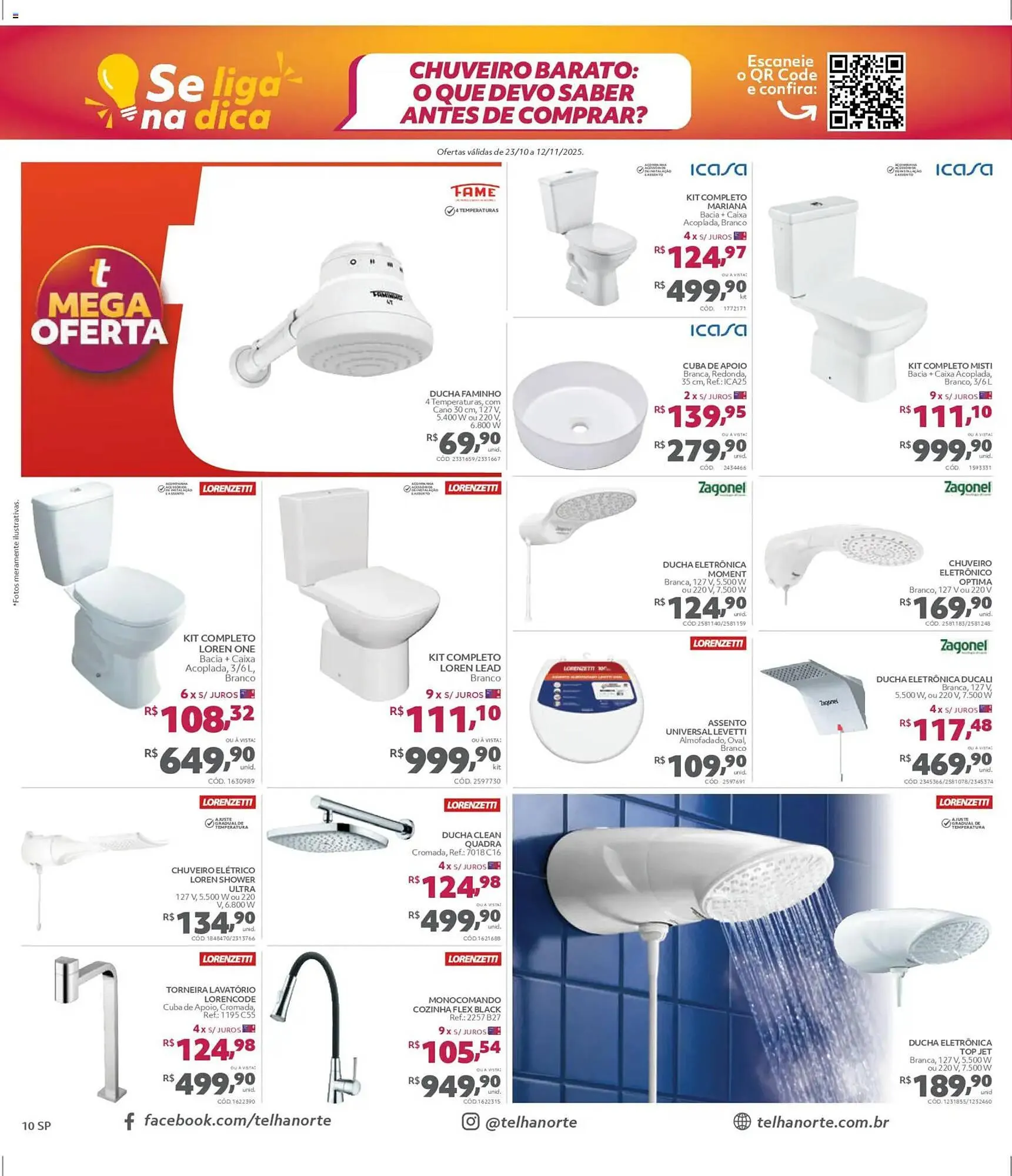 Encarte de Catálogo Telhanorte 23 de outubro até 12 de novembro 2025 - Pagina 10