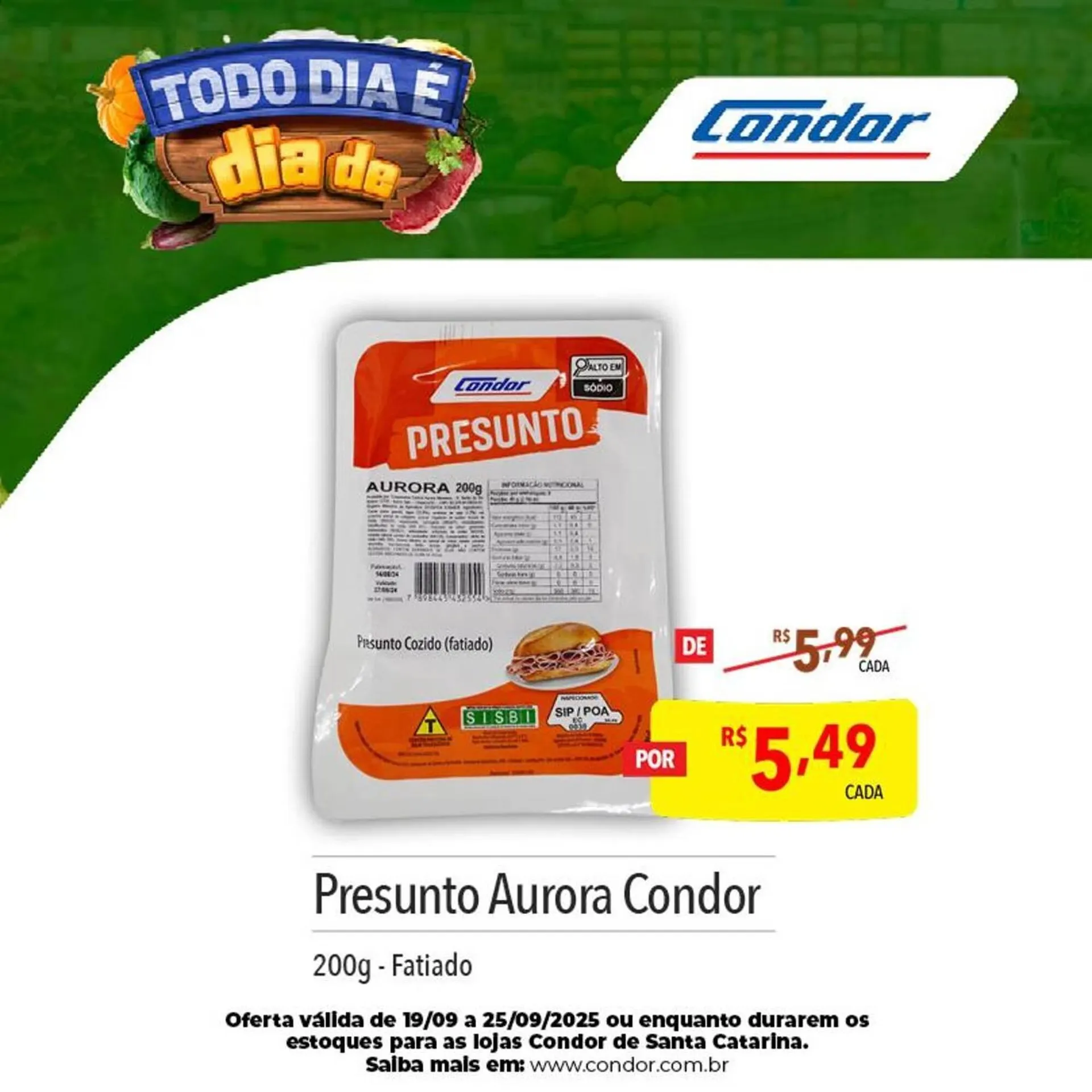 Encarte de Catálogo Supermercados Condor 19 de setembro até 25 de setembro 2025 - Pagina 7