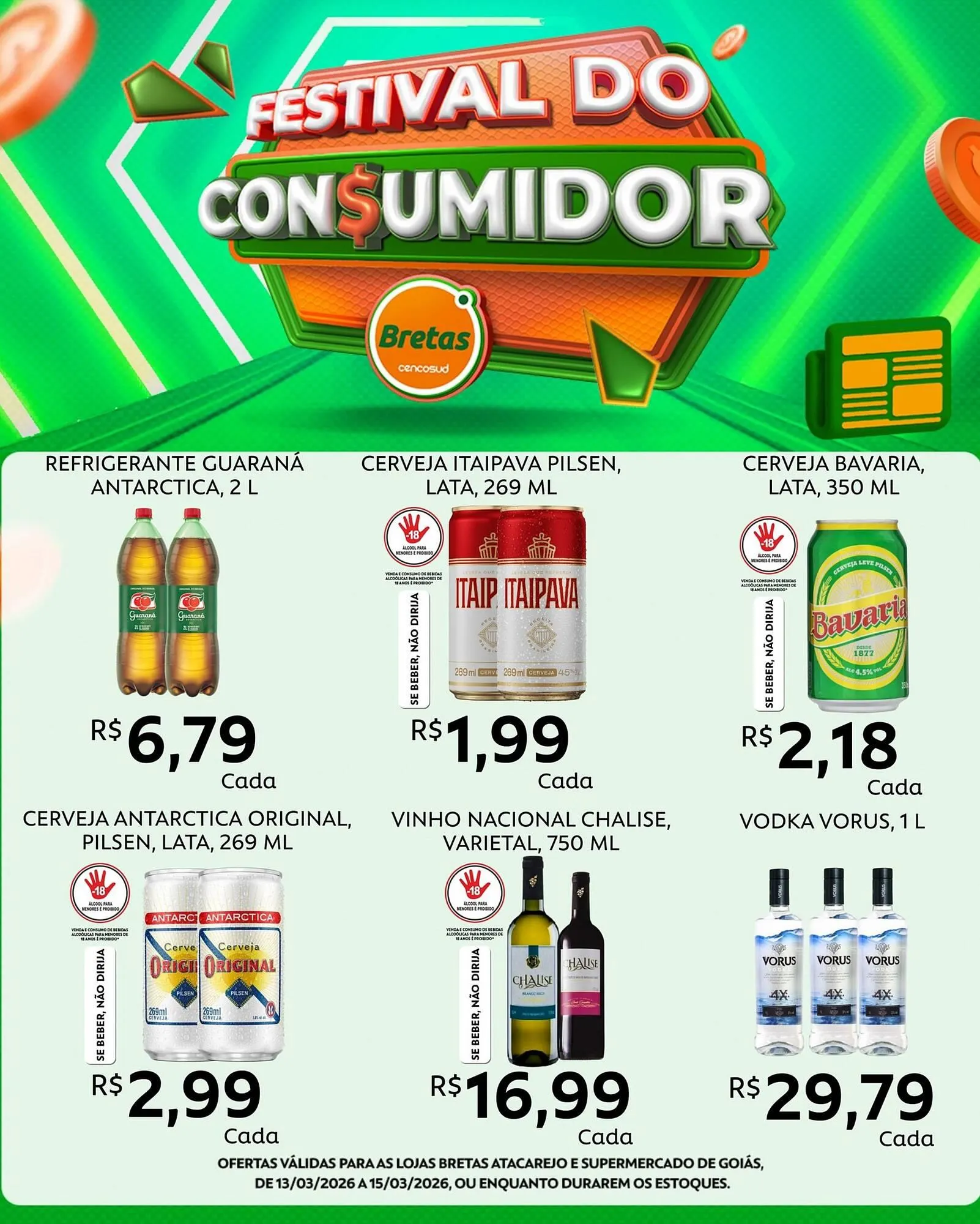 Encarte de Catálogo Supermercados Bretas 13 de março até 15 de março 2026 - Pagina 5