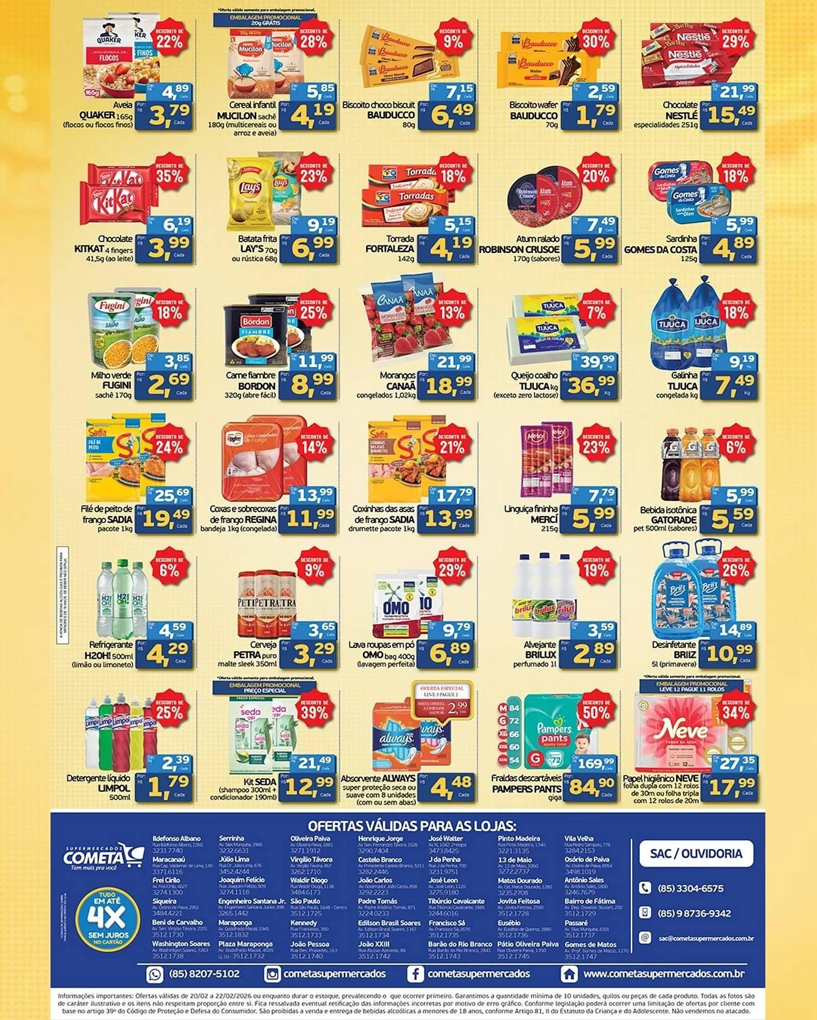 Encarte de Encarte Cometa Supermercados 19 de fevereiro até 22 de fevereiro 2026 - Pagina 3