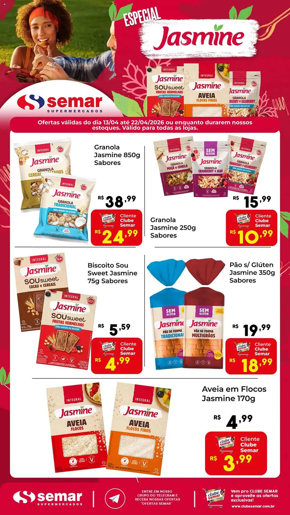 Encarte de Folheto Semar Supermercado 13 de abril até 22 de abril 2026 - Pagina 1